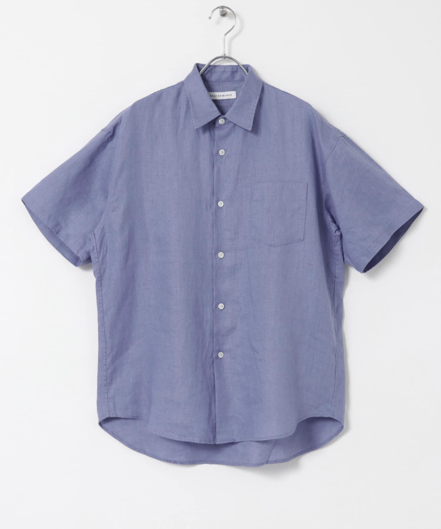 LINEN SHORT-SLEEVE SHIRTS BLUE S