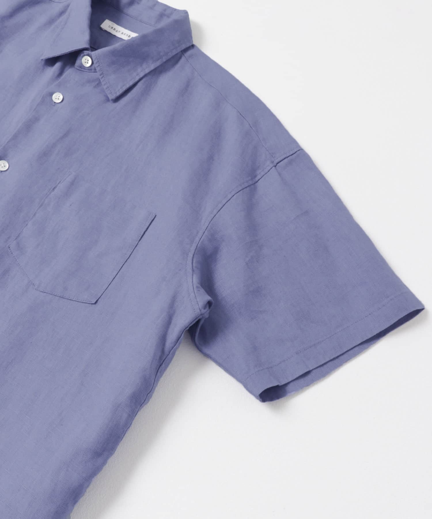 LINEN SHORT-SLEEVE SHIRTS BLUE S