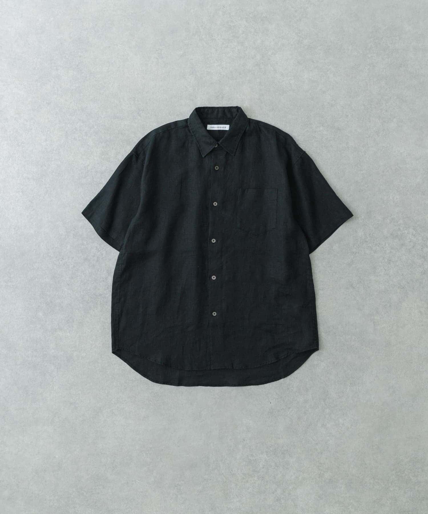 LINEN SHORT-SLEEVE SHIRTS D.NAVY S