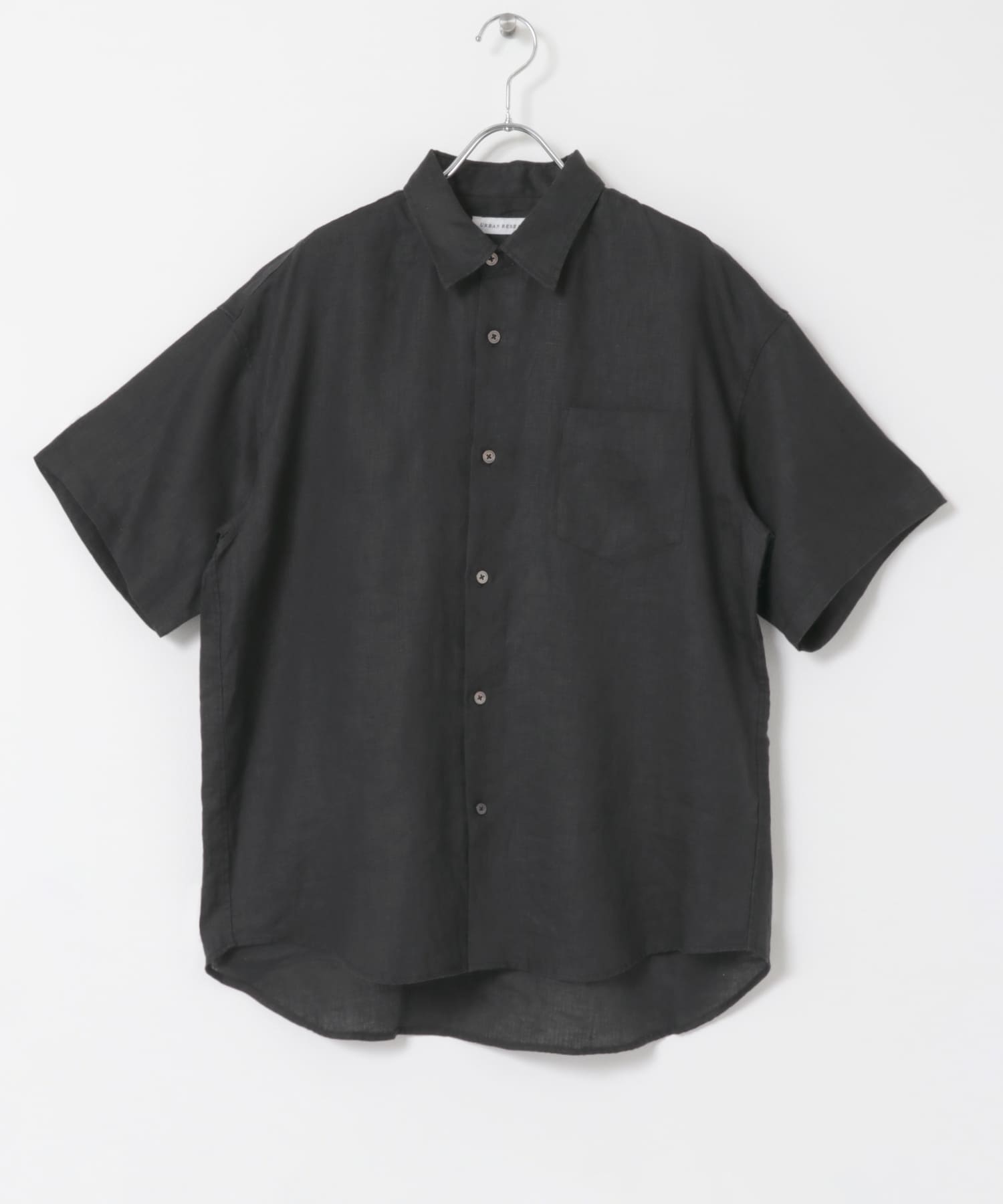 LINEN SHORT-SLEEVE SHIRTS D.NAVY S