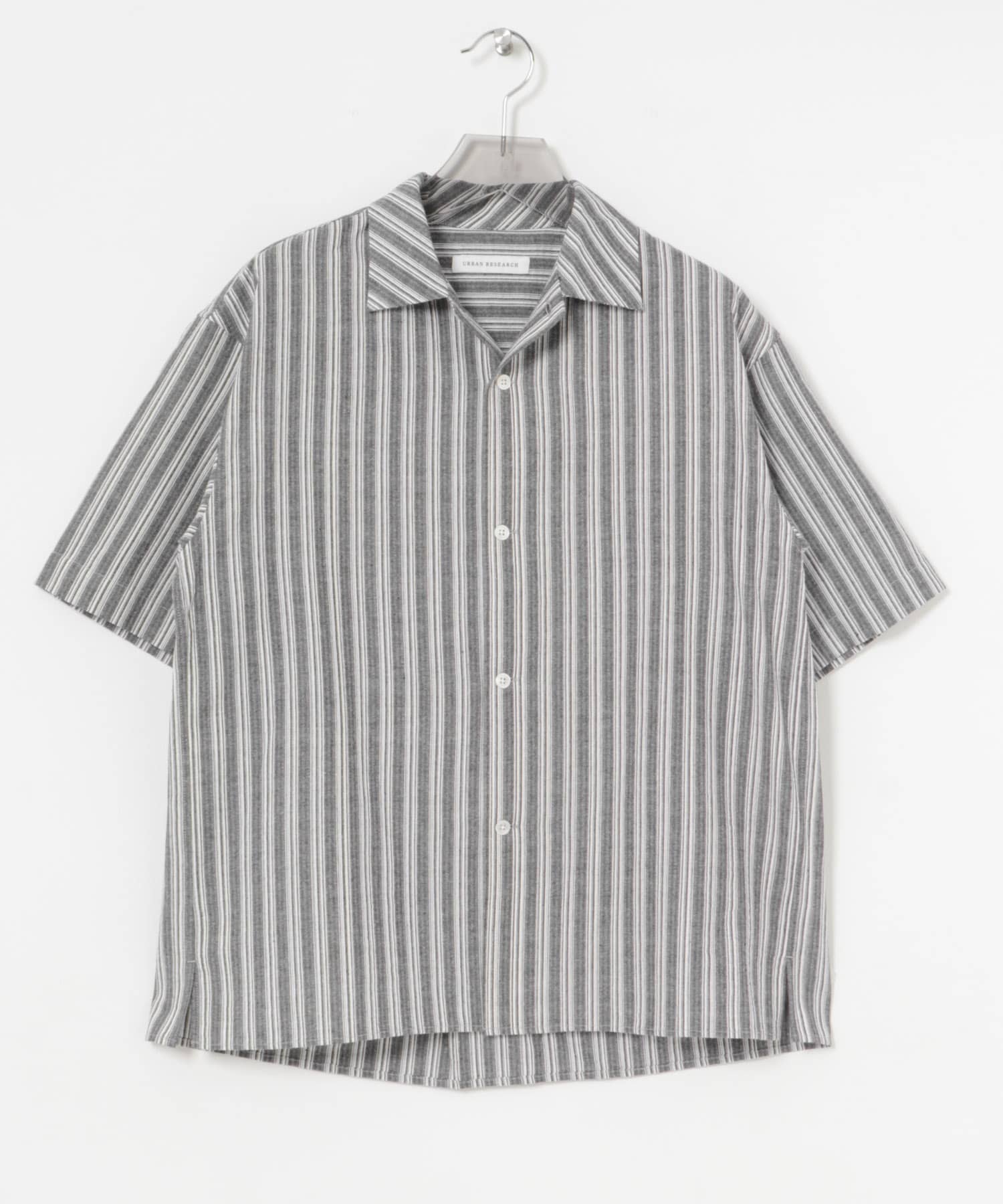 オープンカラーストライプシャツ(M SAND): トップス｜URBAN RESEARCH