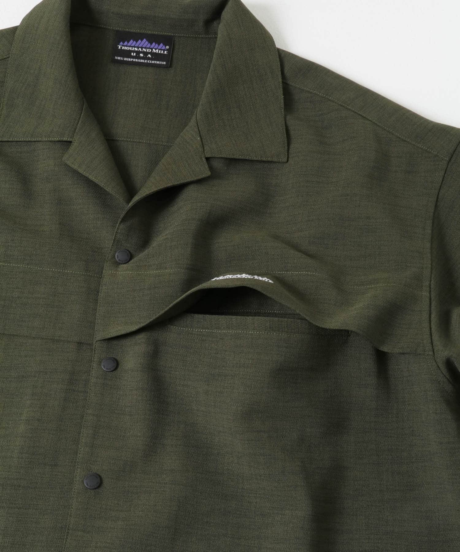 『別注』THOUSAND MILE×UR　THICK AND THIN SHIRTS KHAKI M