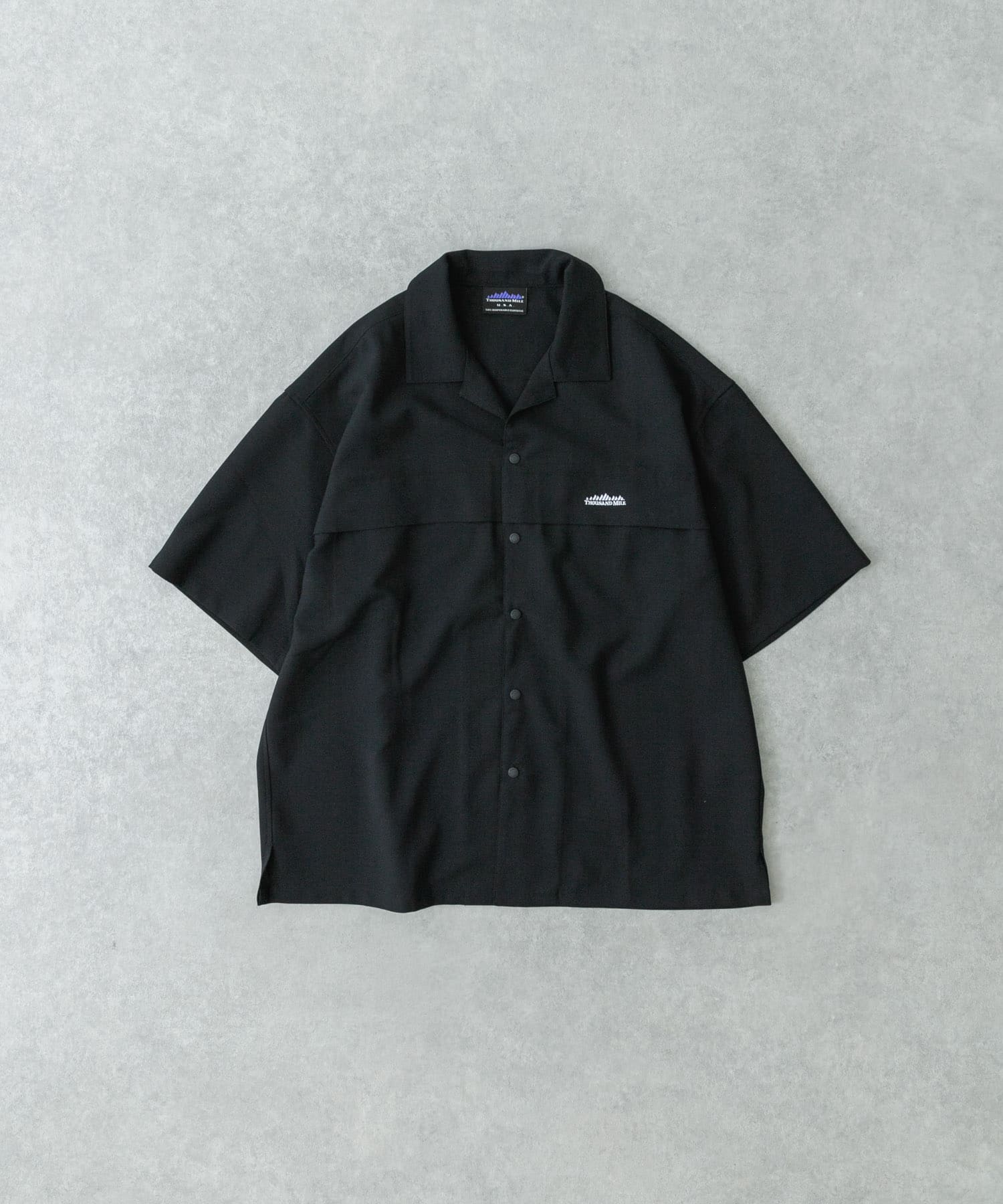 『別注』THOUSAND MILE×UR　THICK AND THIN SHIRTS BLACK L