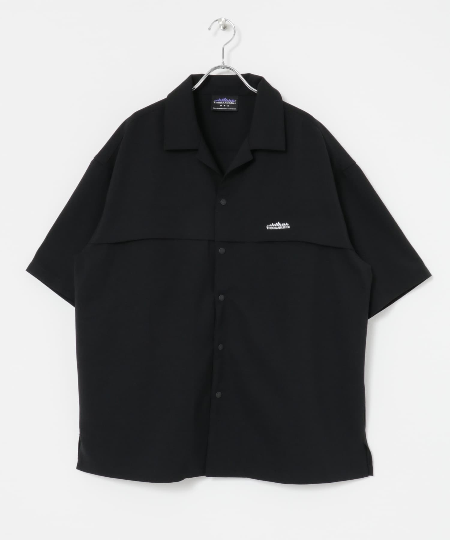 『別注』THOUSAND MILE×UR　THICK AND THIN SHIRTS BLACK M