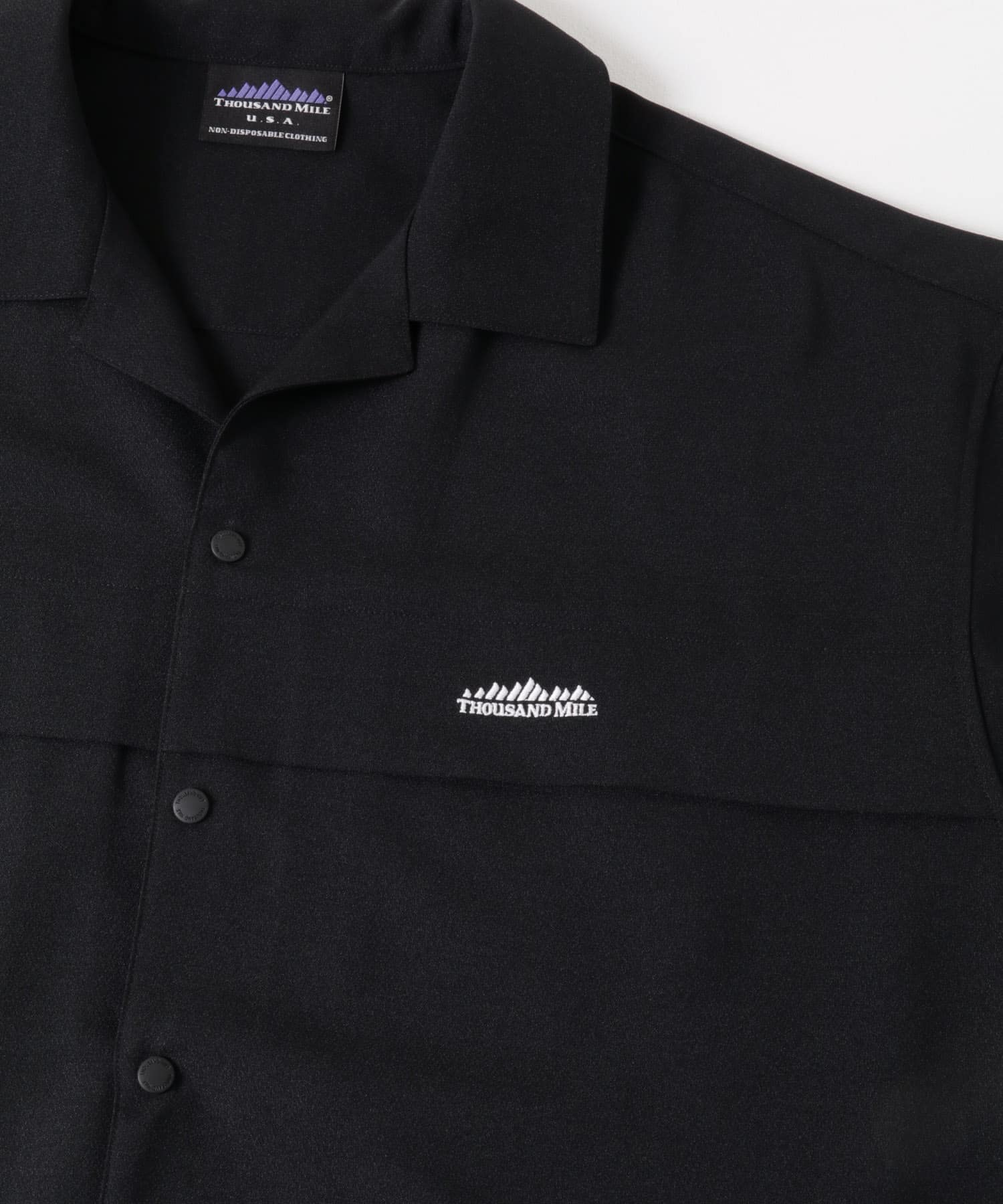 『別注』THOUSAND MILE×UR　THICK AND THIN SHIRTS BLACK M