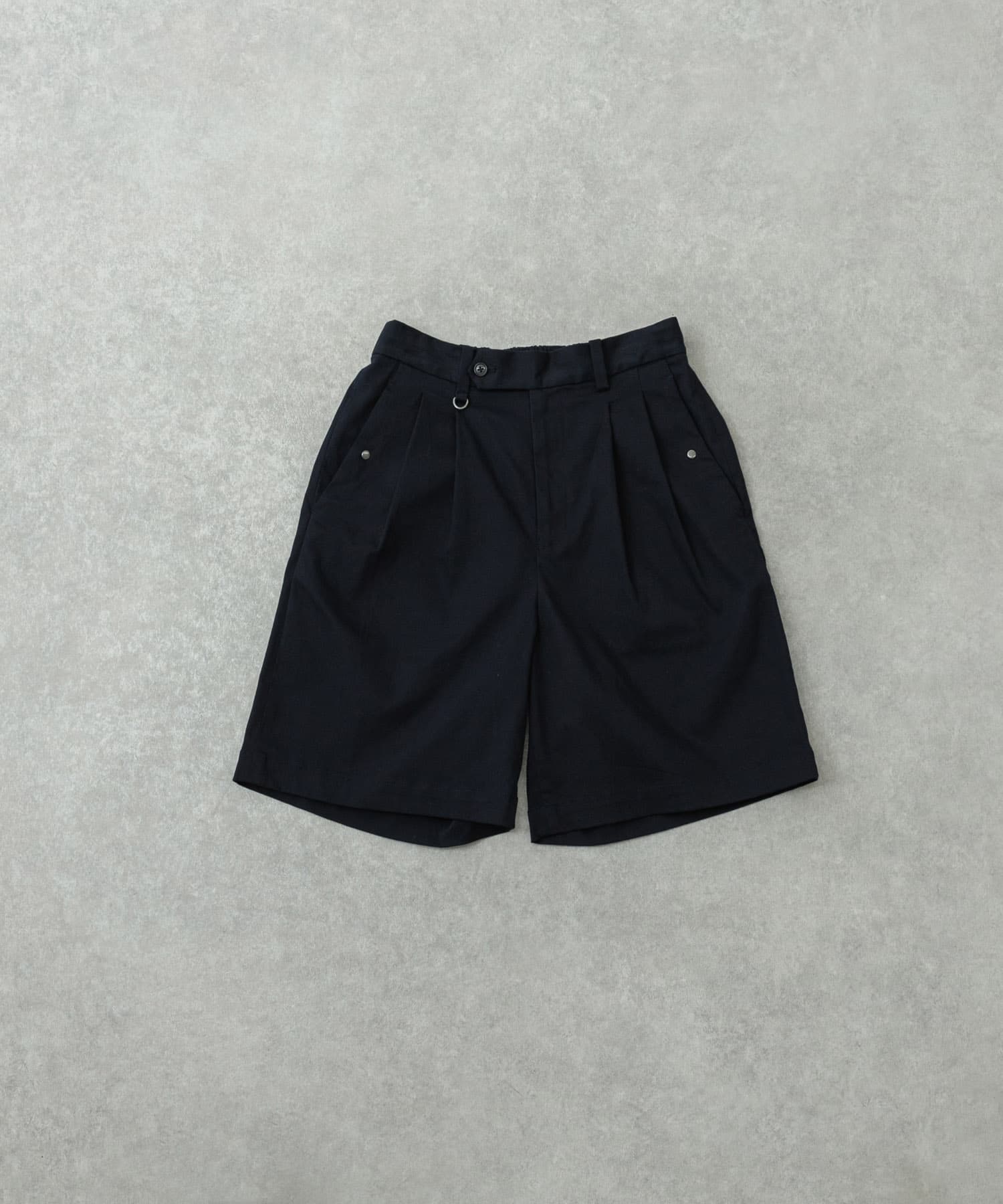 Wide Dad　DAD EASY CHINO SHORTS NAVY 1