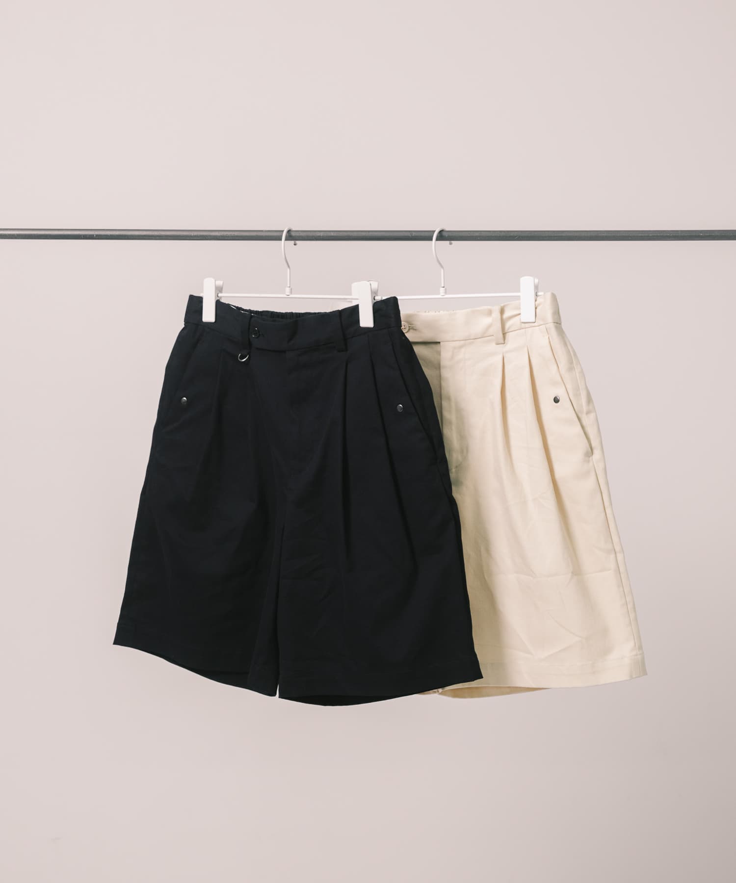 Wide Dad　DAD EASY CHINO SHORTS NAVY 1