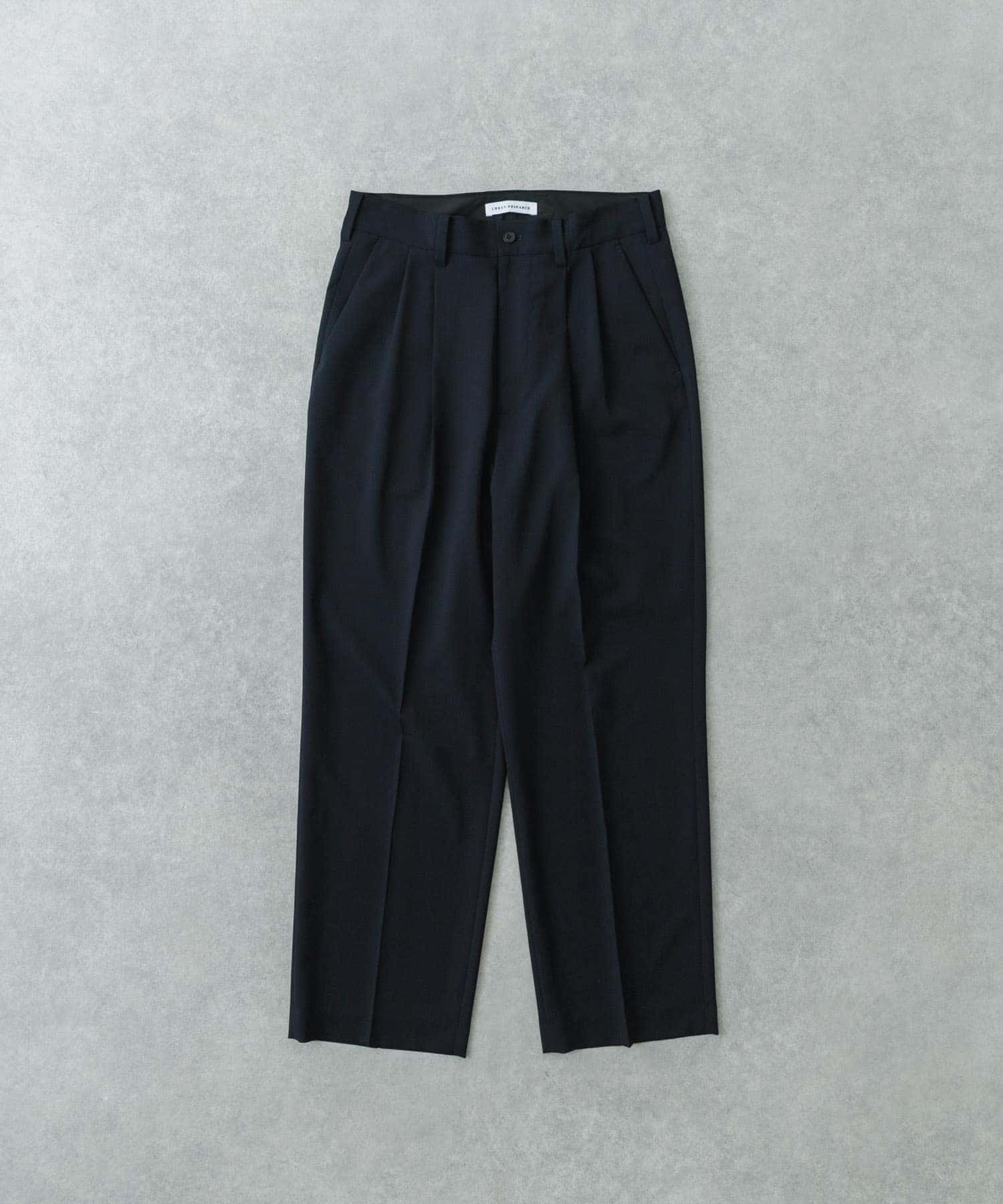 ウォッシャブルウールサイロフィルスラックス NAVY L