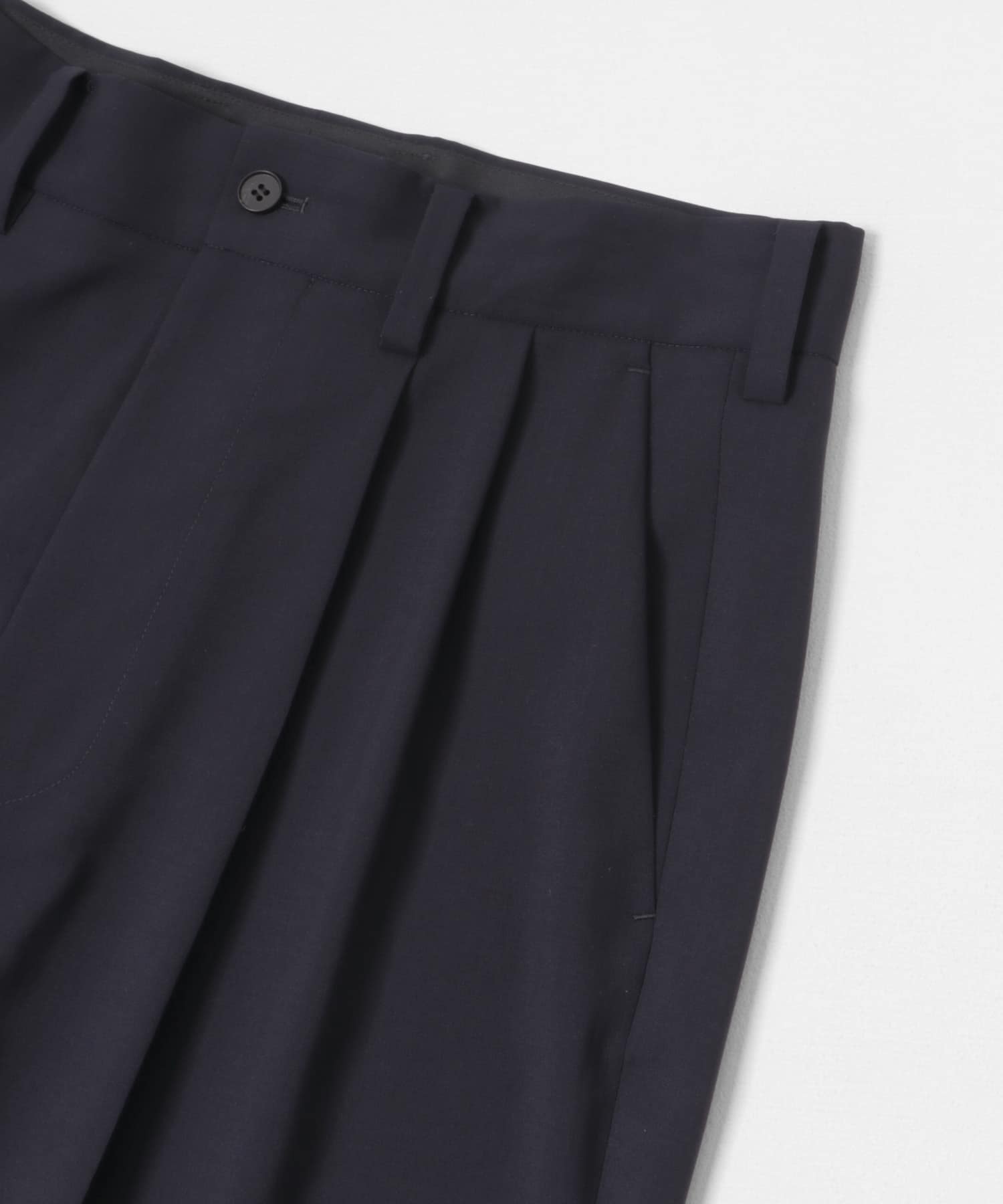 ウォッシャブルウールサイロフィルスラックス NAVY M