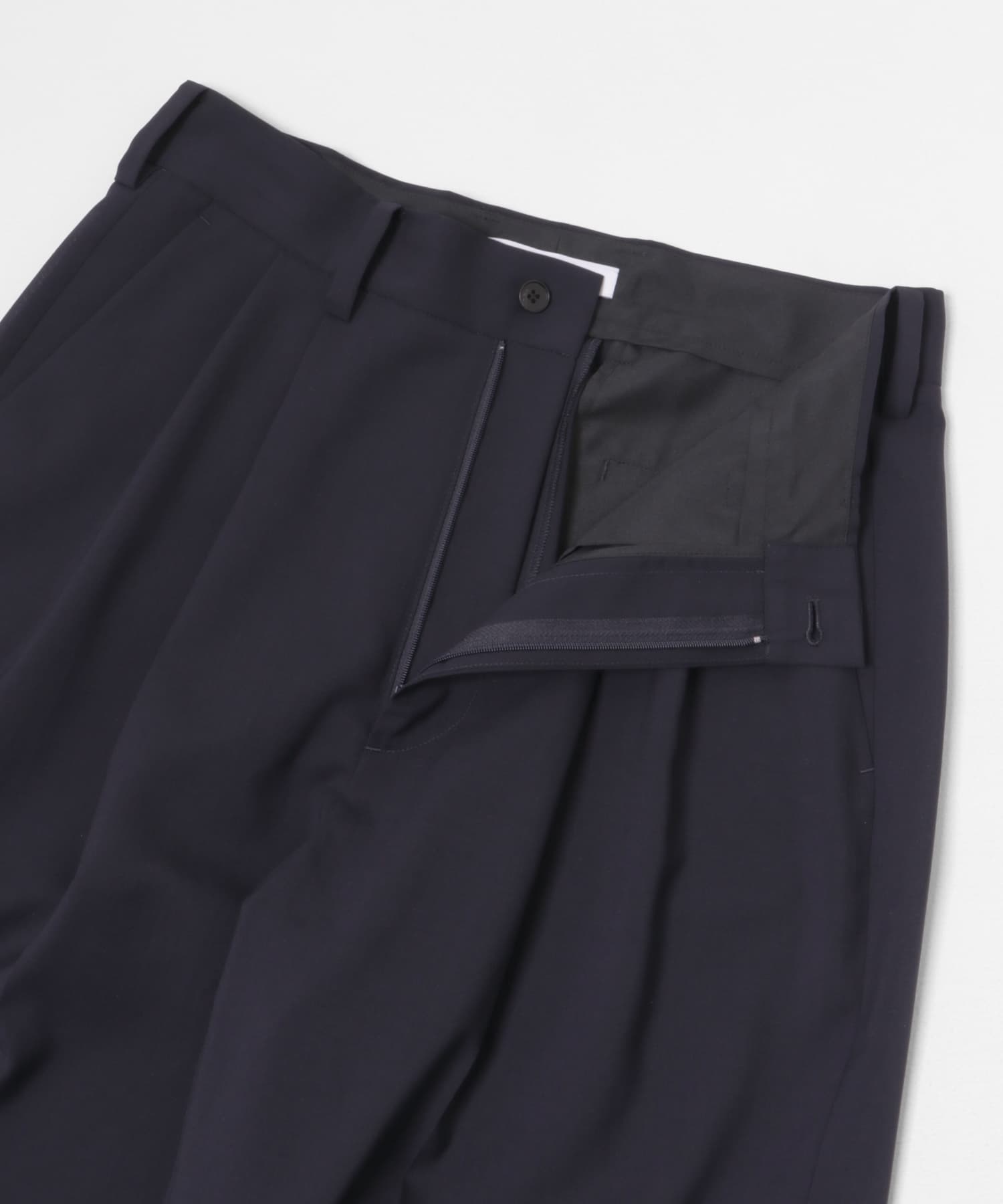 ウォッシャブルウールサイロフィルスラックス NAVY M
