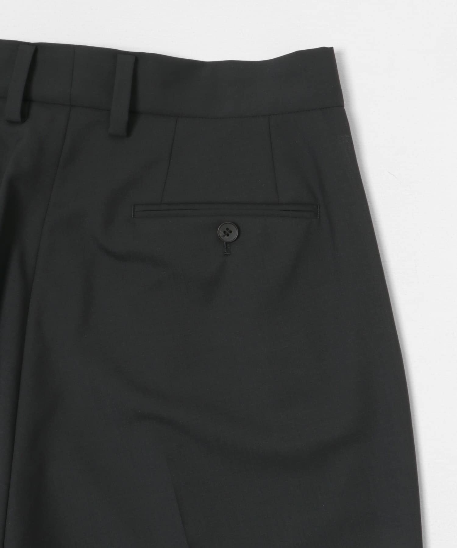 ウォッシャブルウールサイロフィルスラックス BLACK M