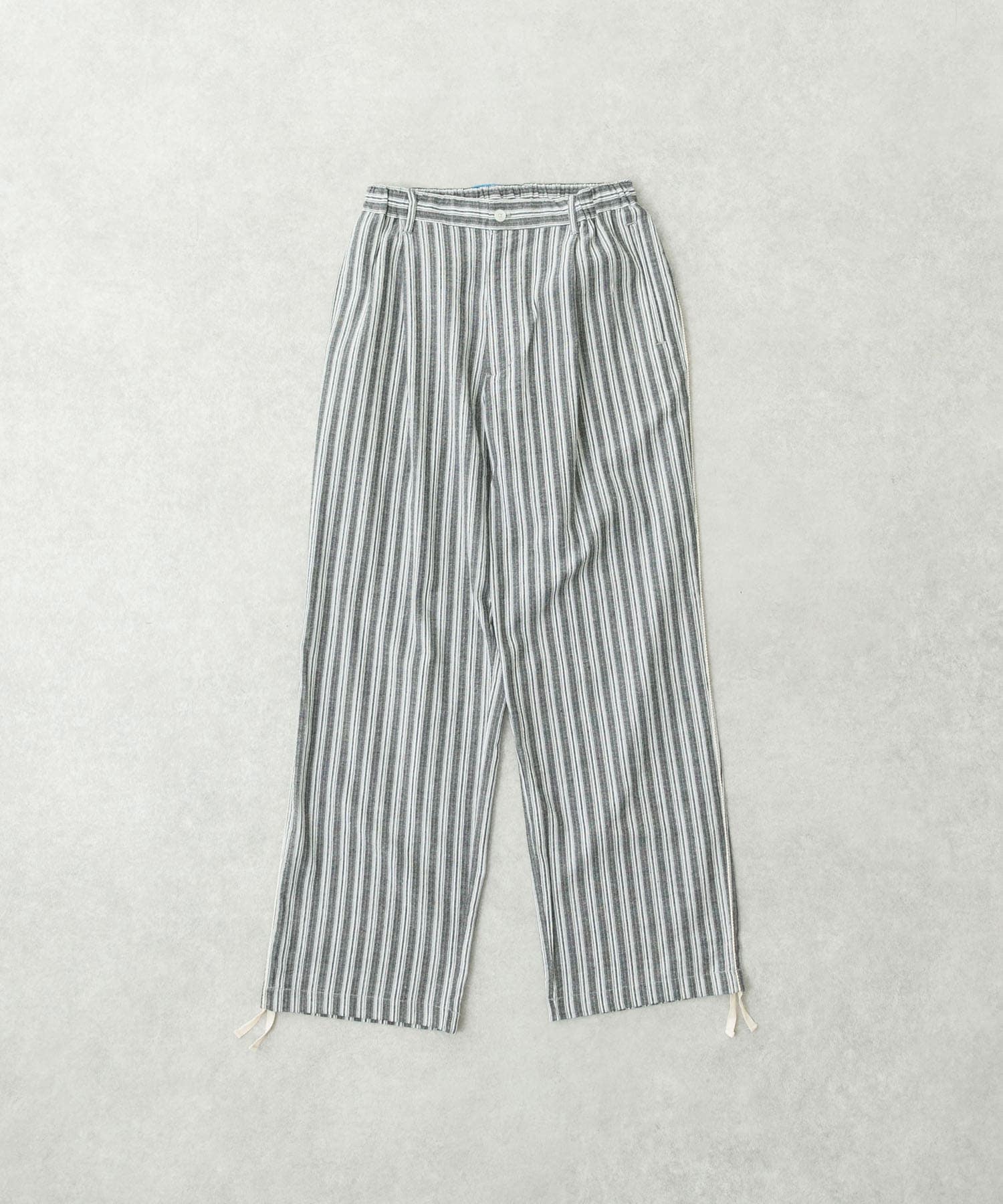 ストライプイージーパンツ BLACK L