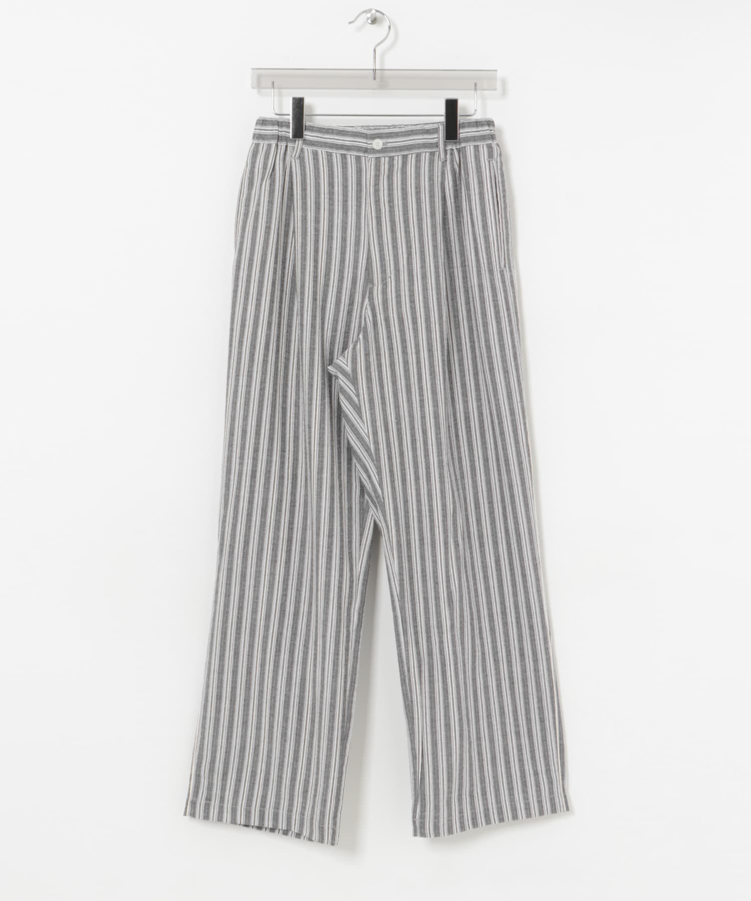 ストライプイージーパンツ BLACK M