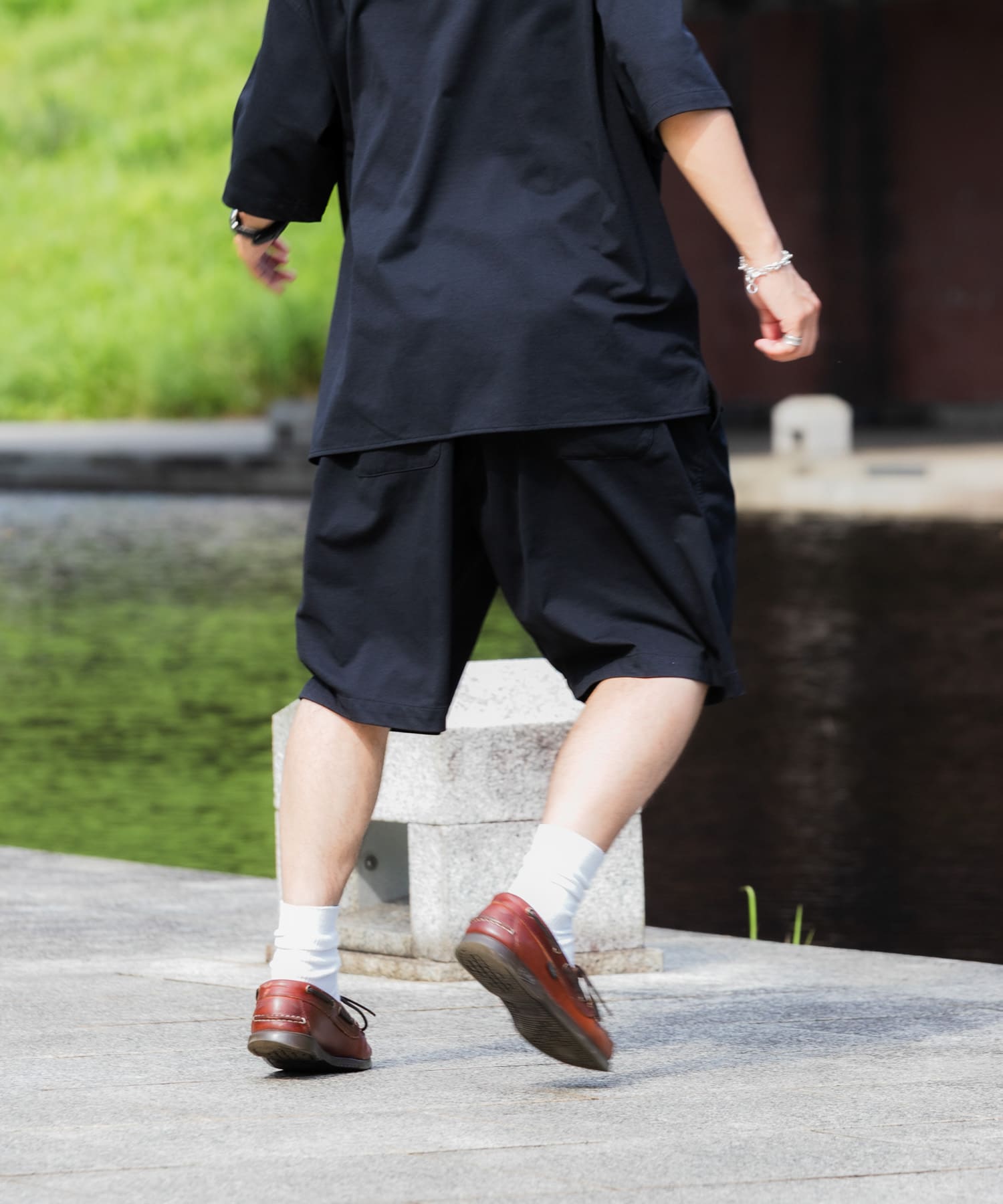 Wide Dad SHADE TECH SHORT PANTS(1 D.NAVY): ボトム｜URBAN RESEARCH