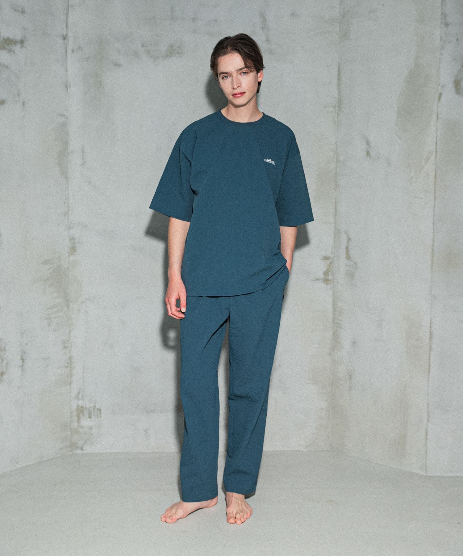 別注』THOUSAND MILE×UR WASHER CODE PANTS(S SLATE BLUE): ボトム