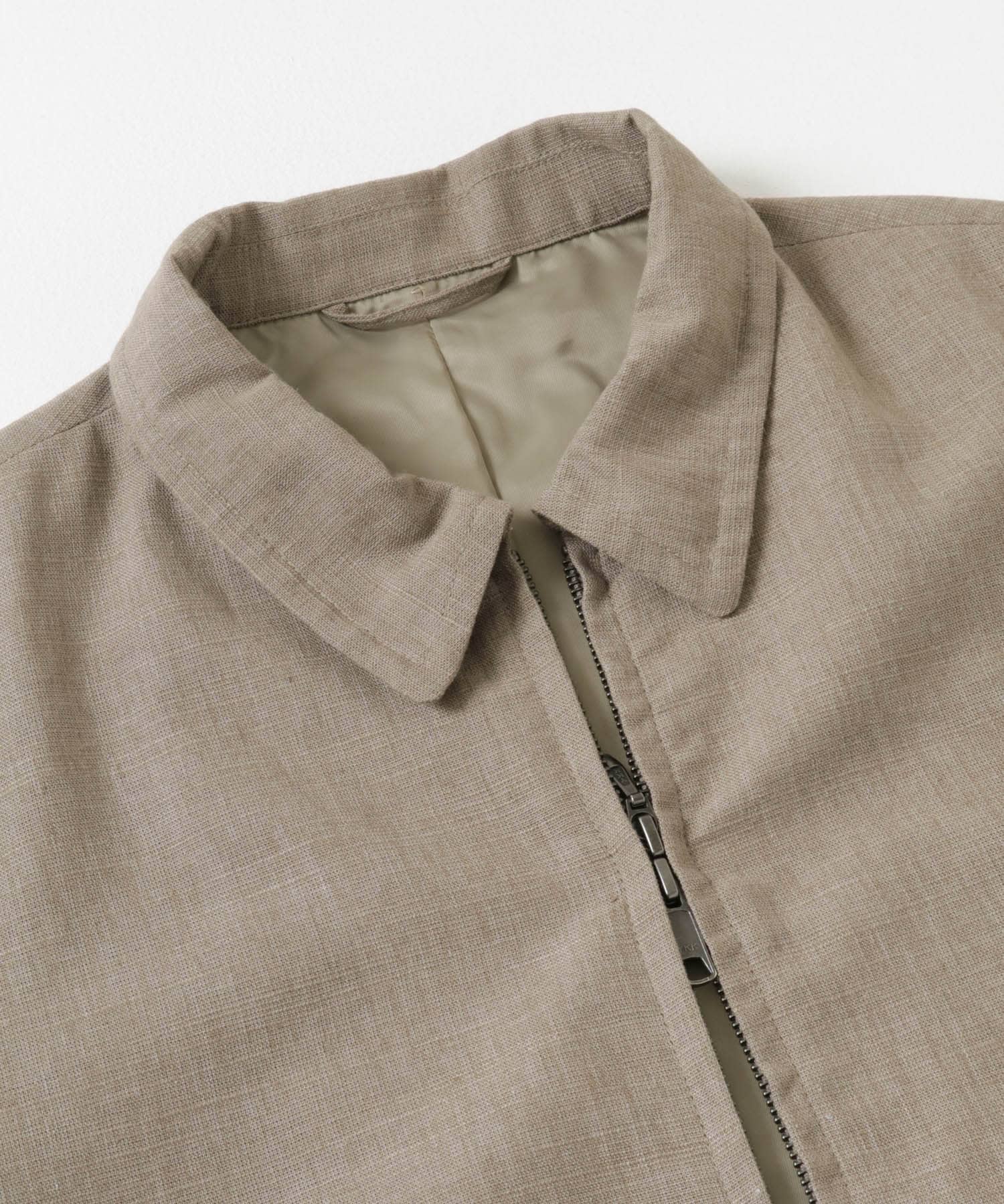 LINEN PIN HEAD SPORTS JACKET TAUPE M