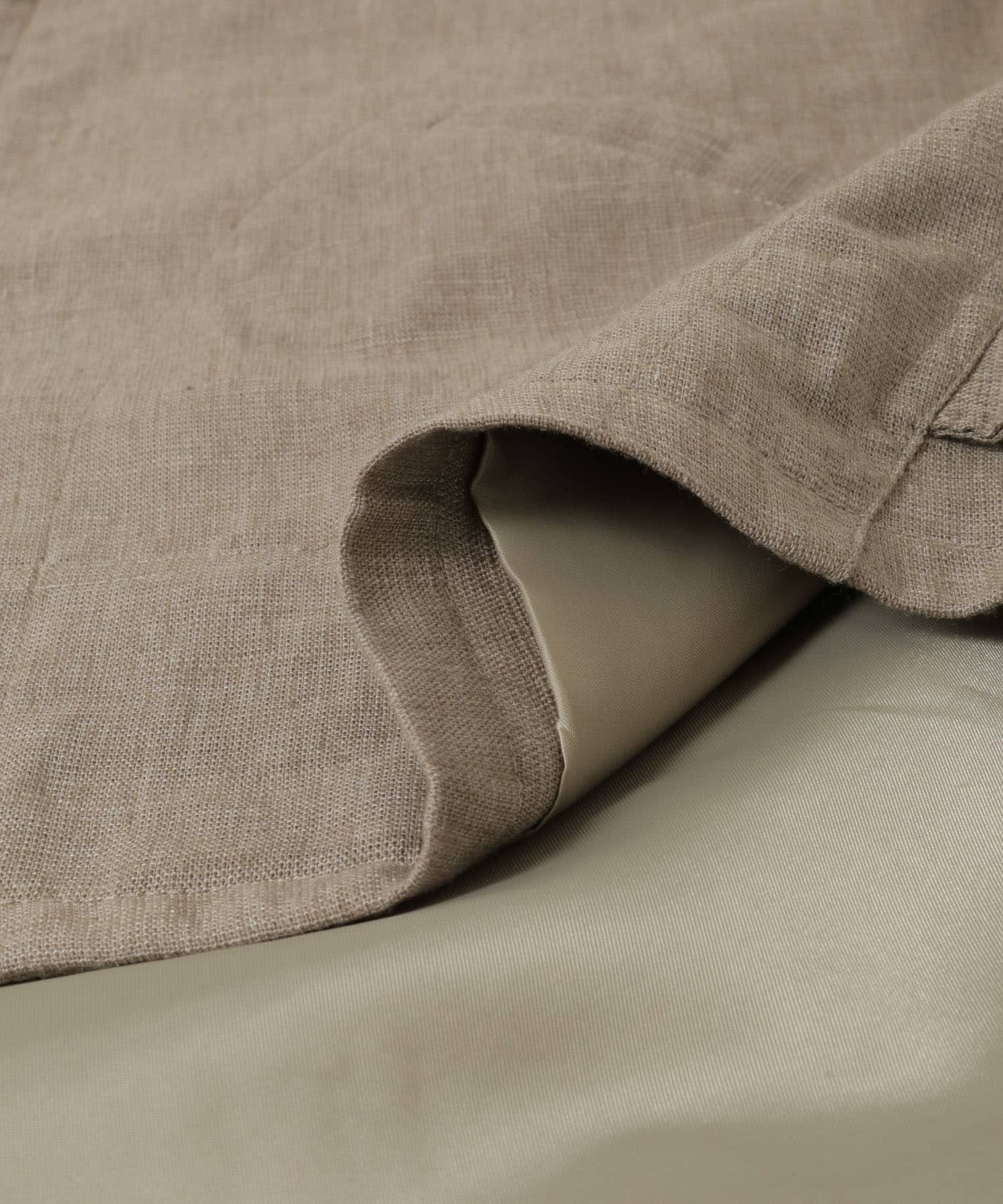 LINEN PIN HEAD SPORTS JACKET TAUPE M