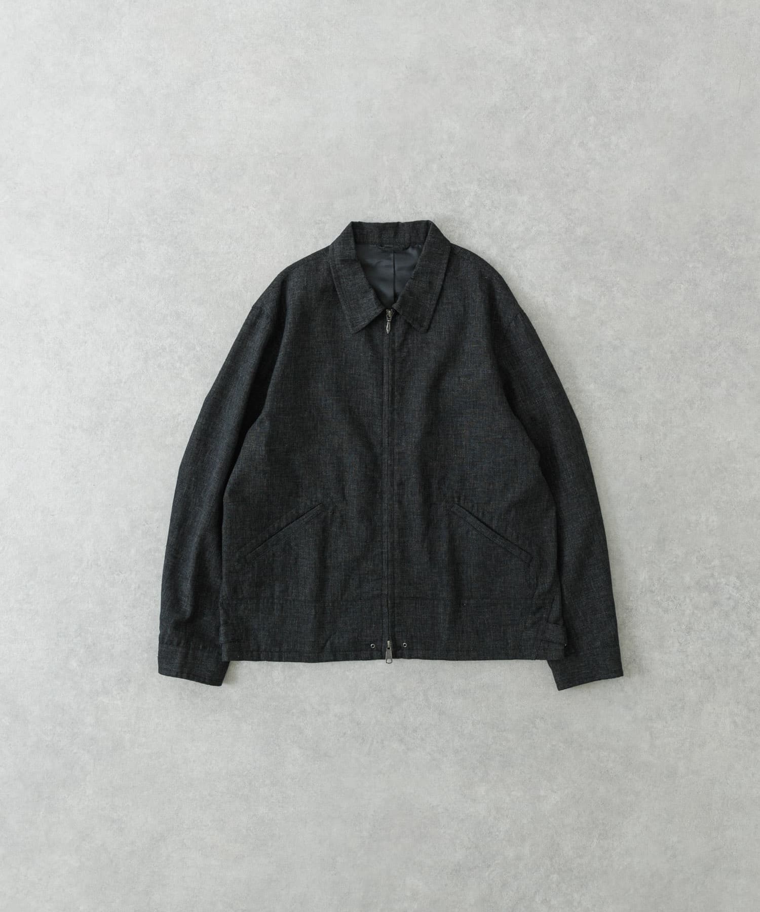 LINEN PIN HEAD SPORTS JACKET BLACK M