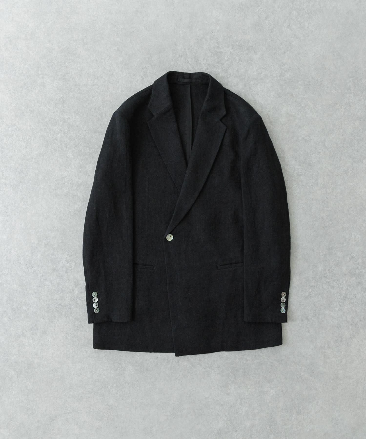 new basic　リネンセミダブルジャケット