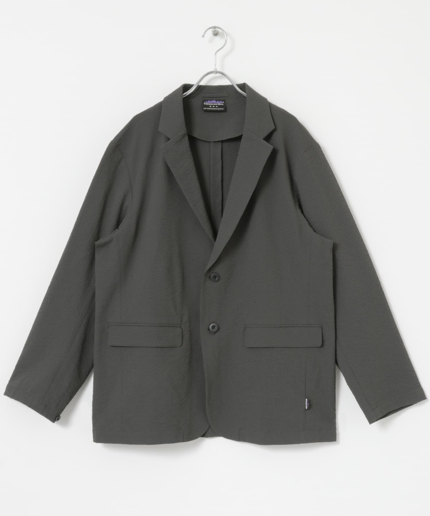 『別注』THOUSAND MILE×UR　WASHER CODE JACKET CHARCOAL S