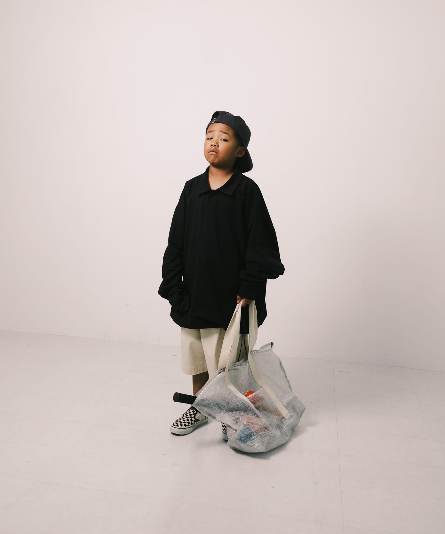 Wide Dad　HYBRID CUBEN DAD TOTE BAG WHITE FREE