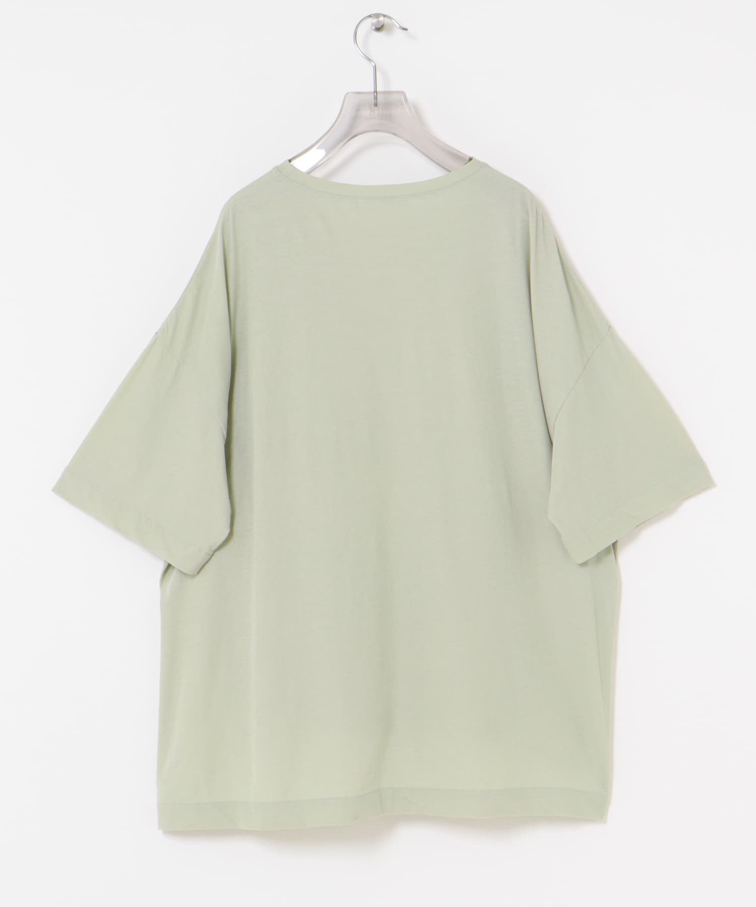 強撚天竺LOOSE Tシャツ L/GREEN FREE