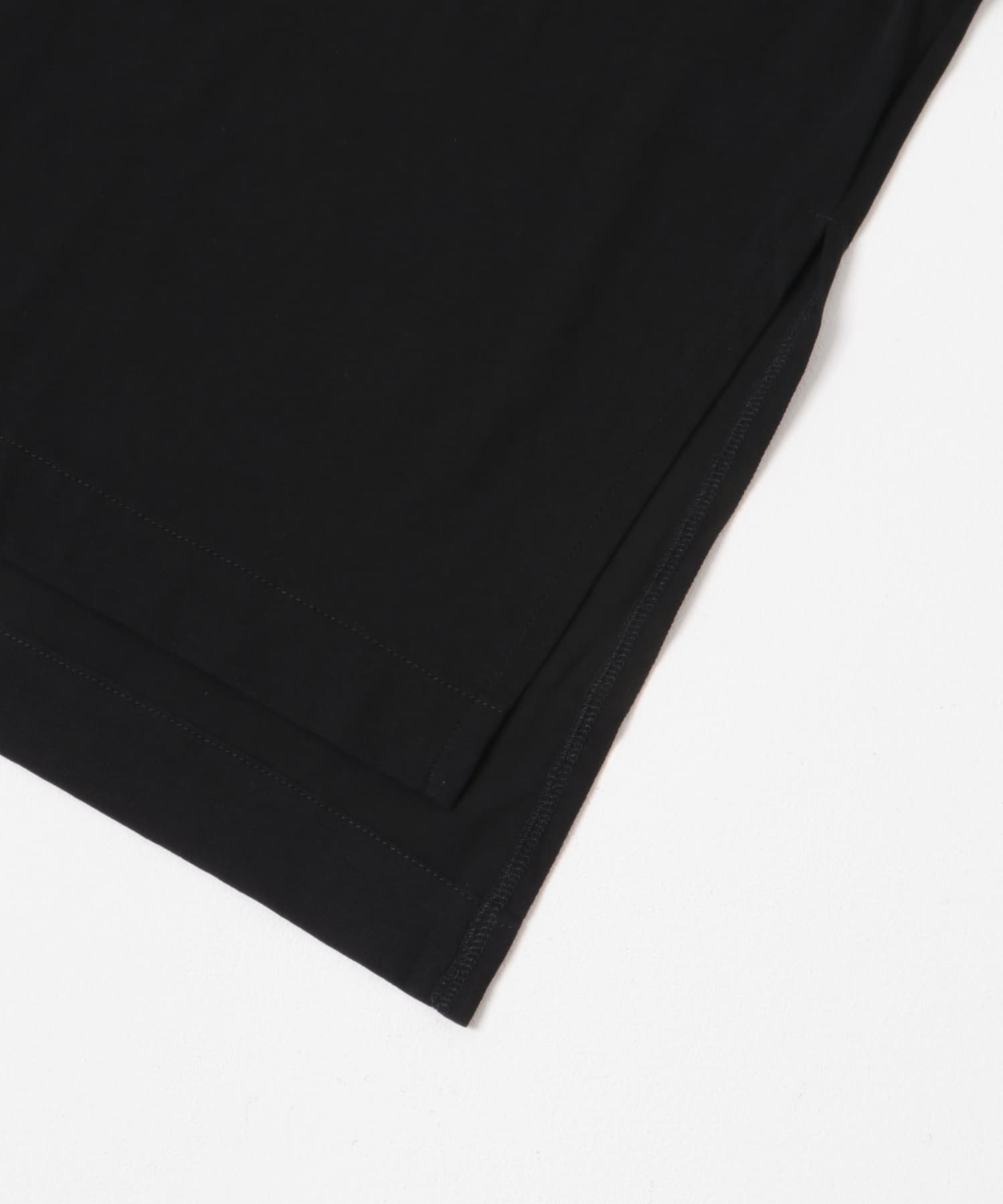強撚天竺LOOSE Tシャツ BLACK FREE
