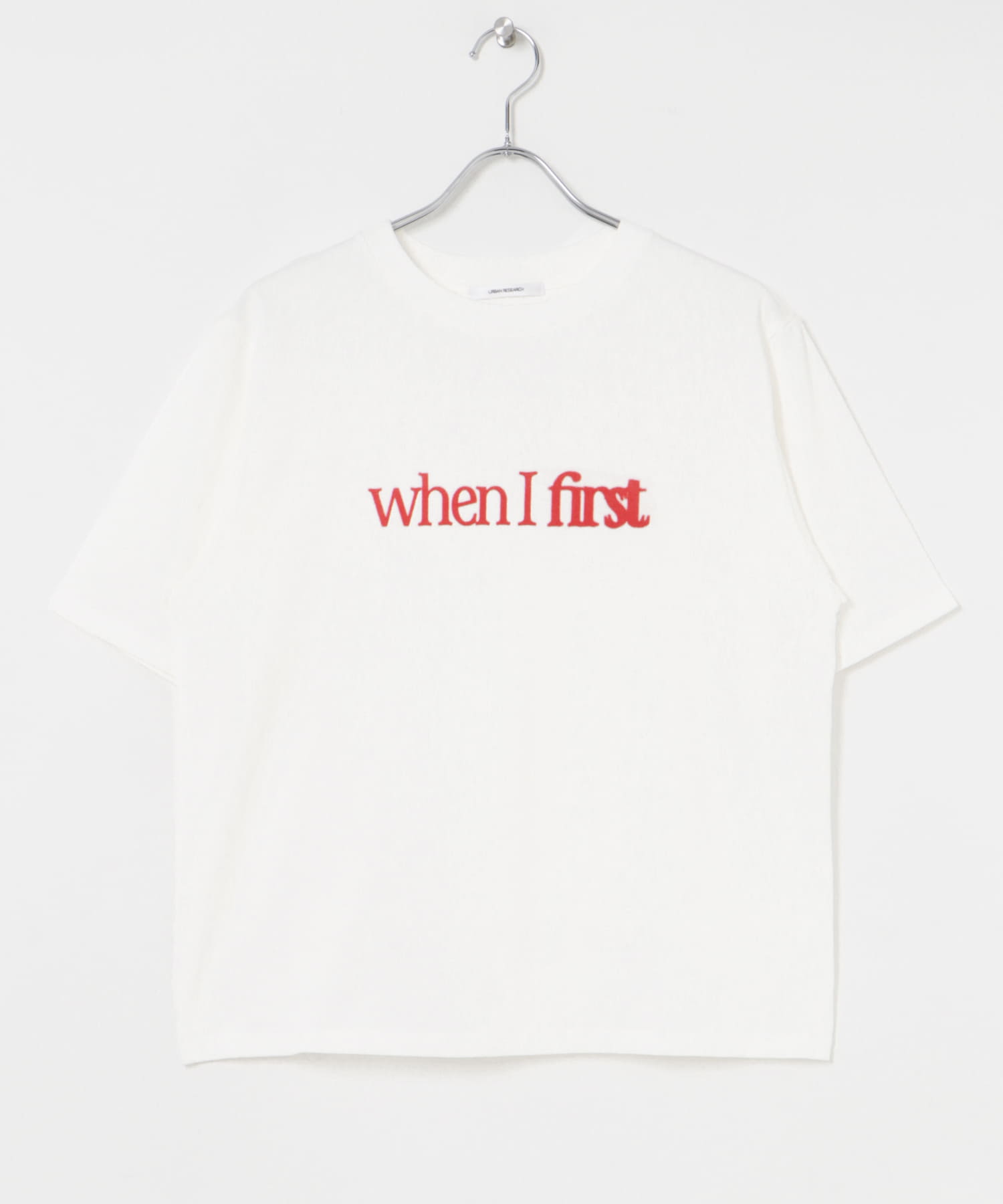 デザインロゴプリントTシャツ OFF-1 FREE