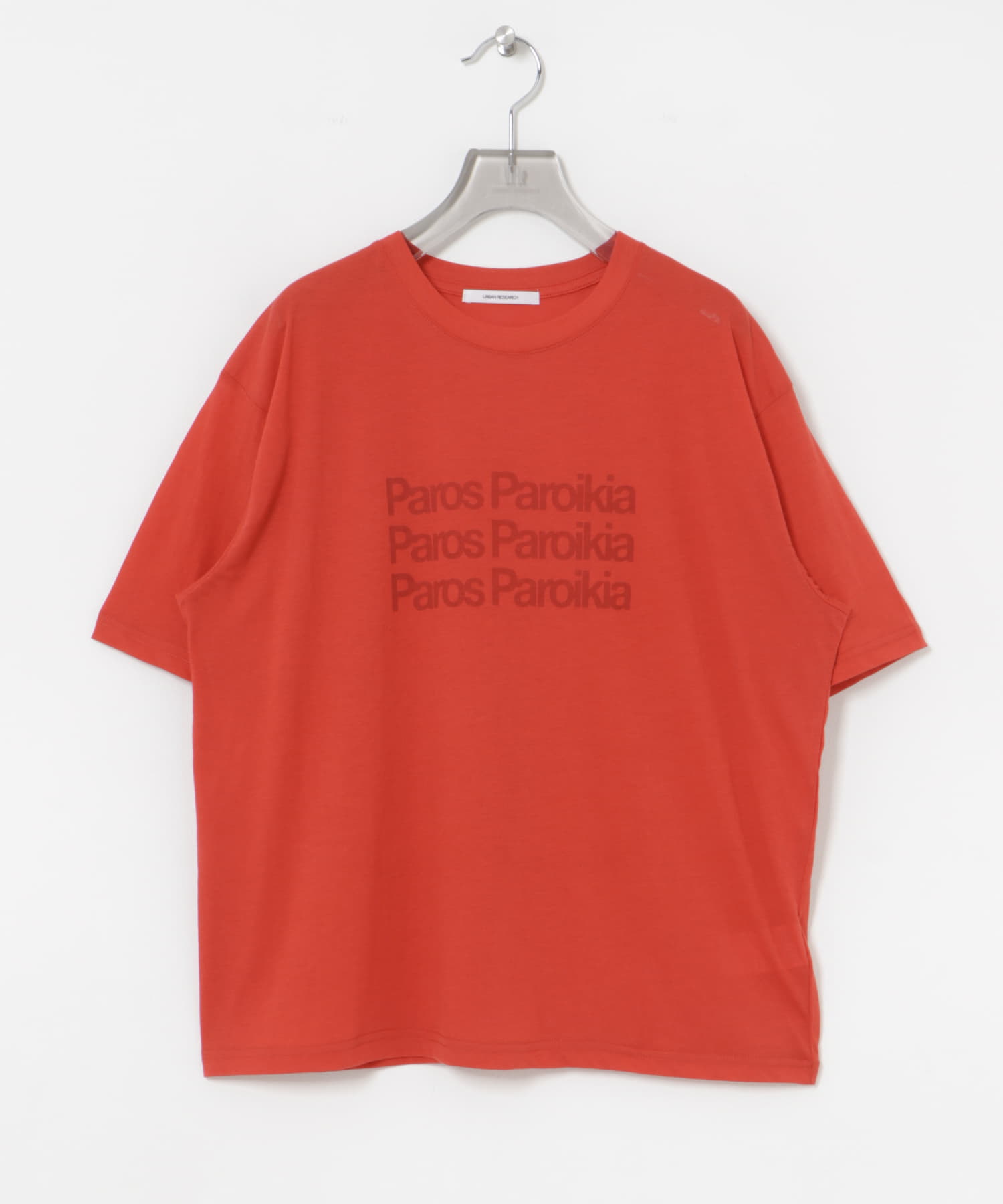 シアープリントカラーTシャツ RED FREE