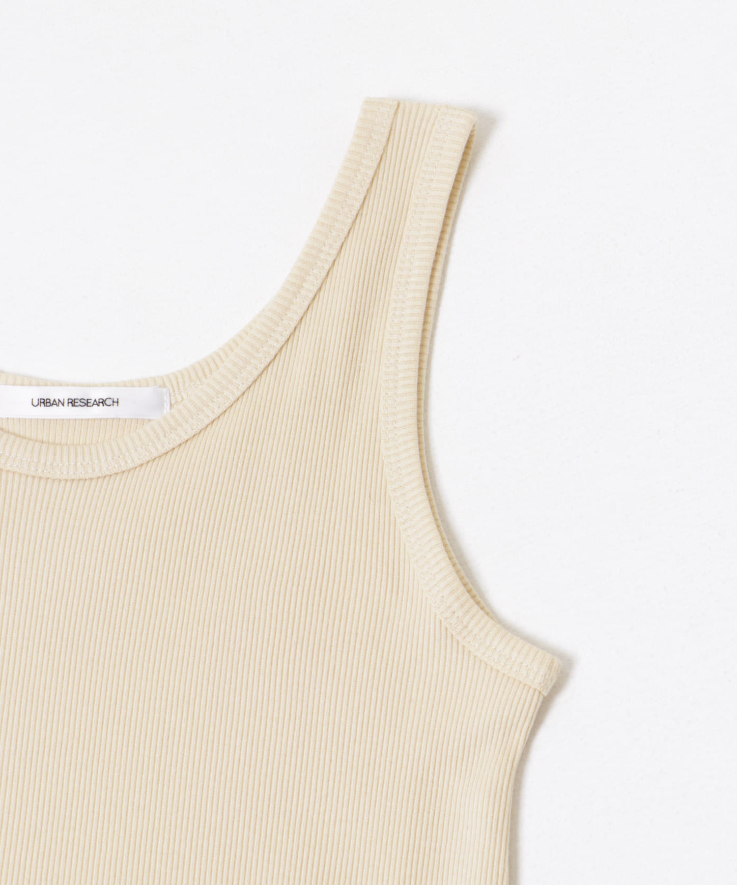 『MADE IN JAPAN』ソフトテレコタンクトップ L.BEIGE FREE