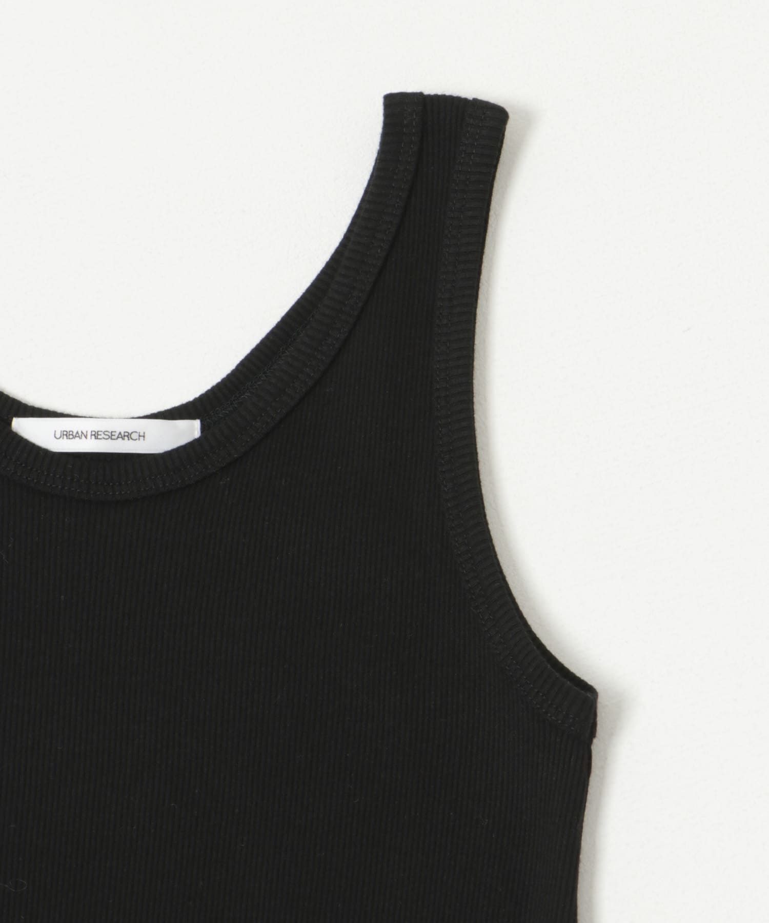 『MADE IN JAPAN』ソフトテレコタンクトップ BLACK FREE