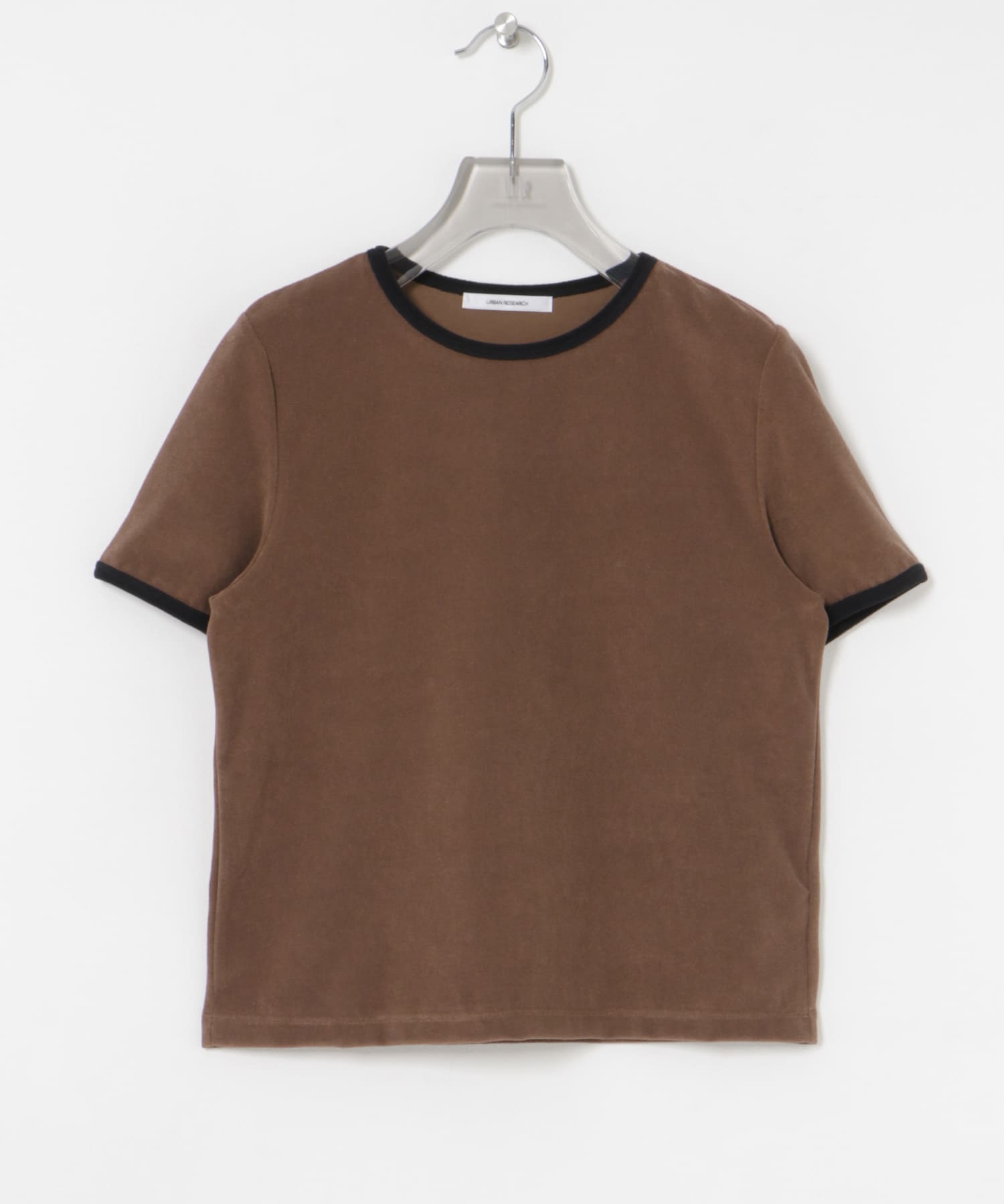パイルリンガーコンパクトTシャツ BROWN FREE