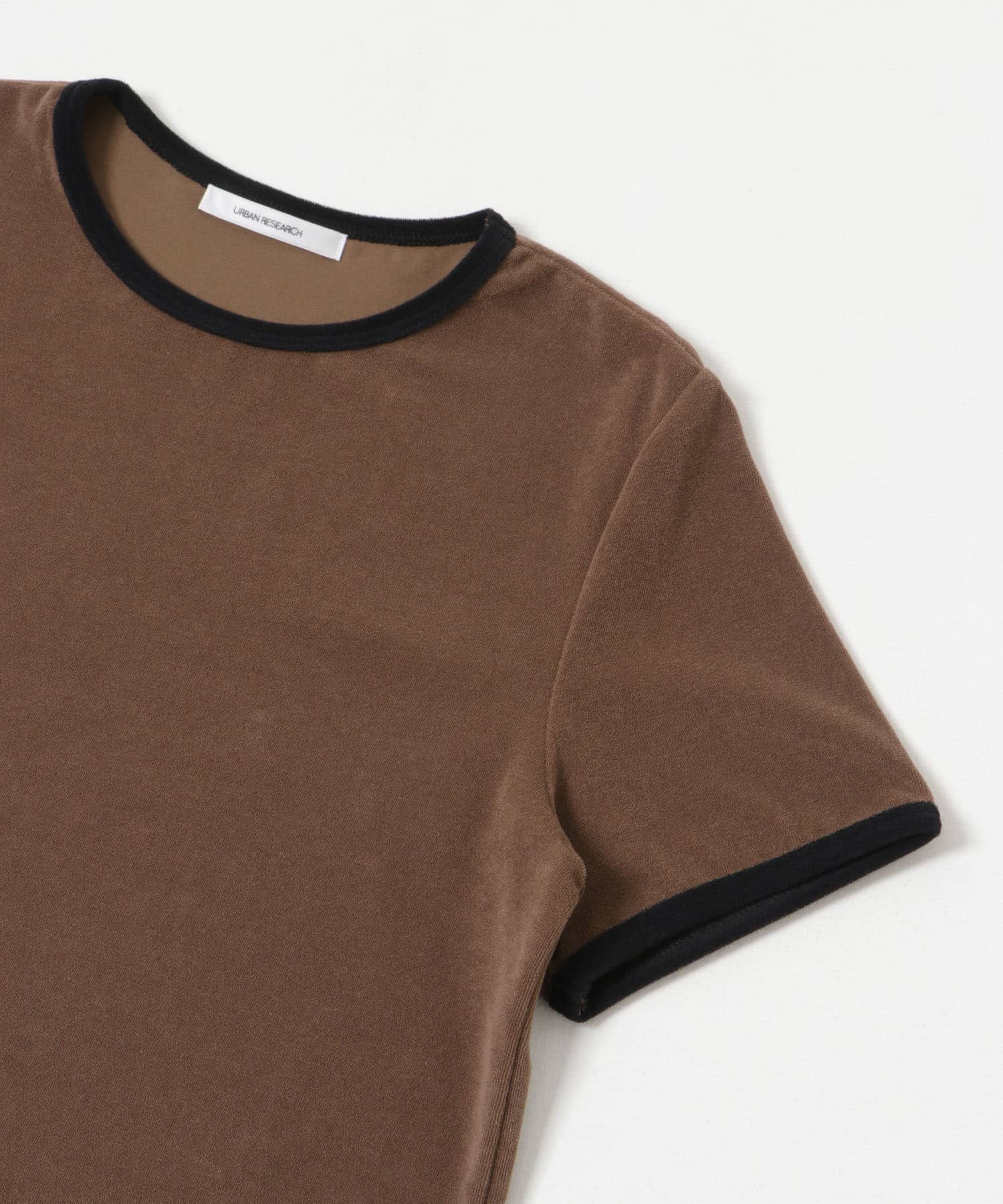パイルリンガーコンパクトTシャツ BROWN FREE