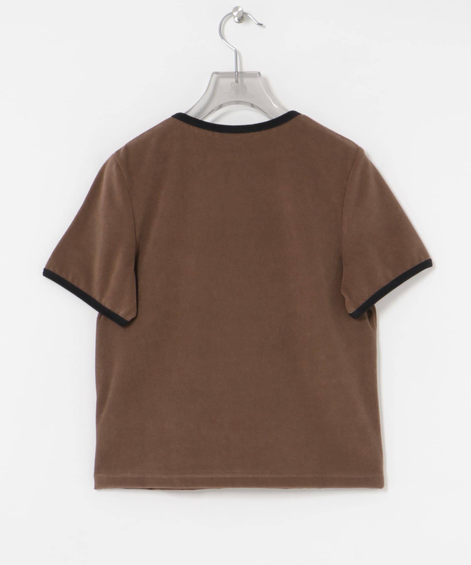 パイルリンガーコンパクトTシャツ BROWN FREE