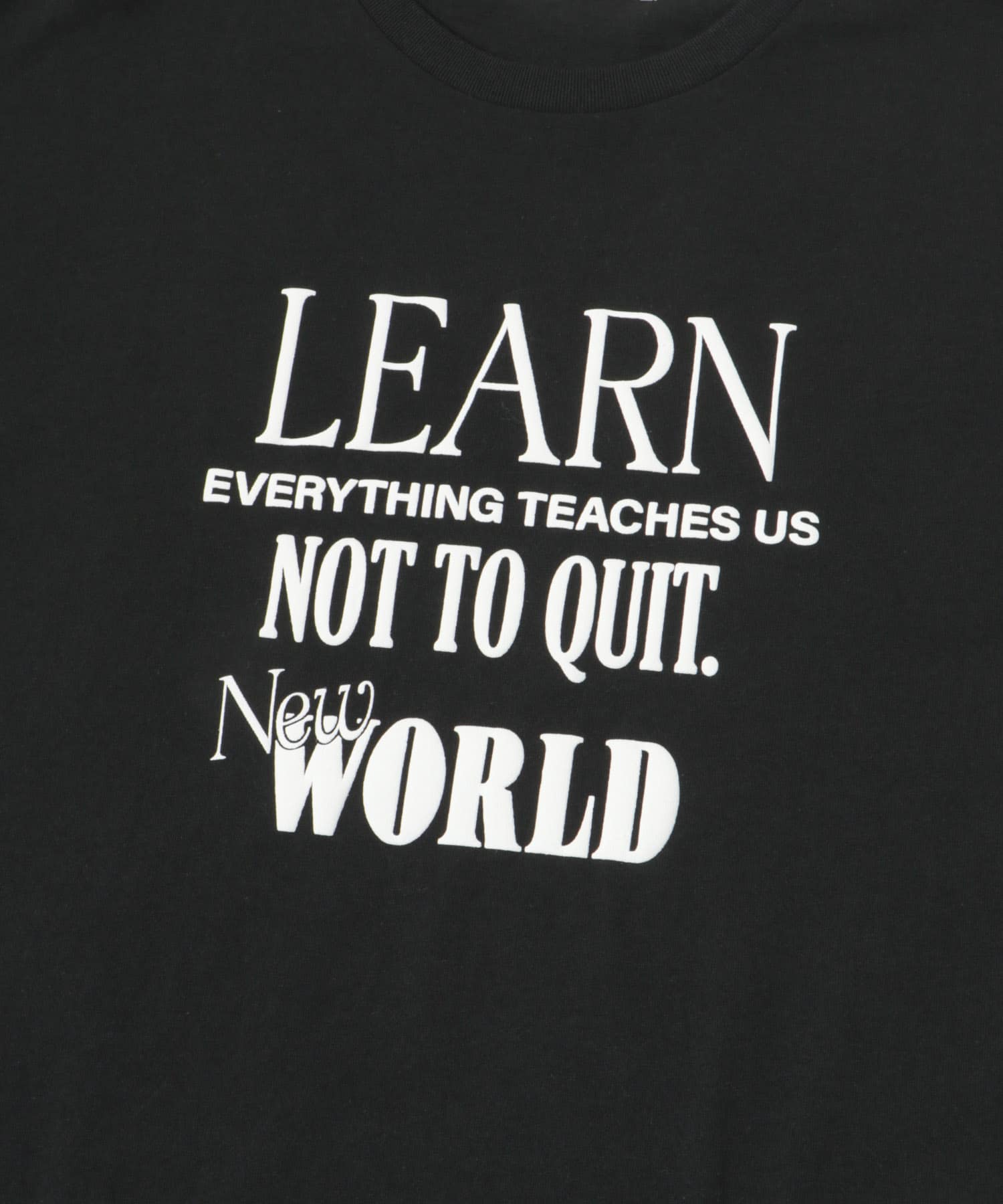 ロゴプリントルーズTシャツ BLACK1 FREE