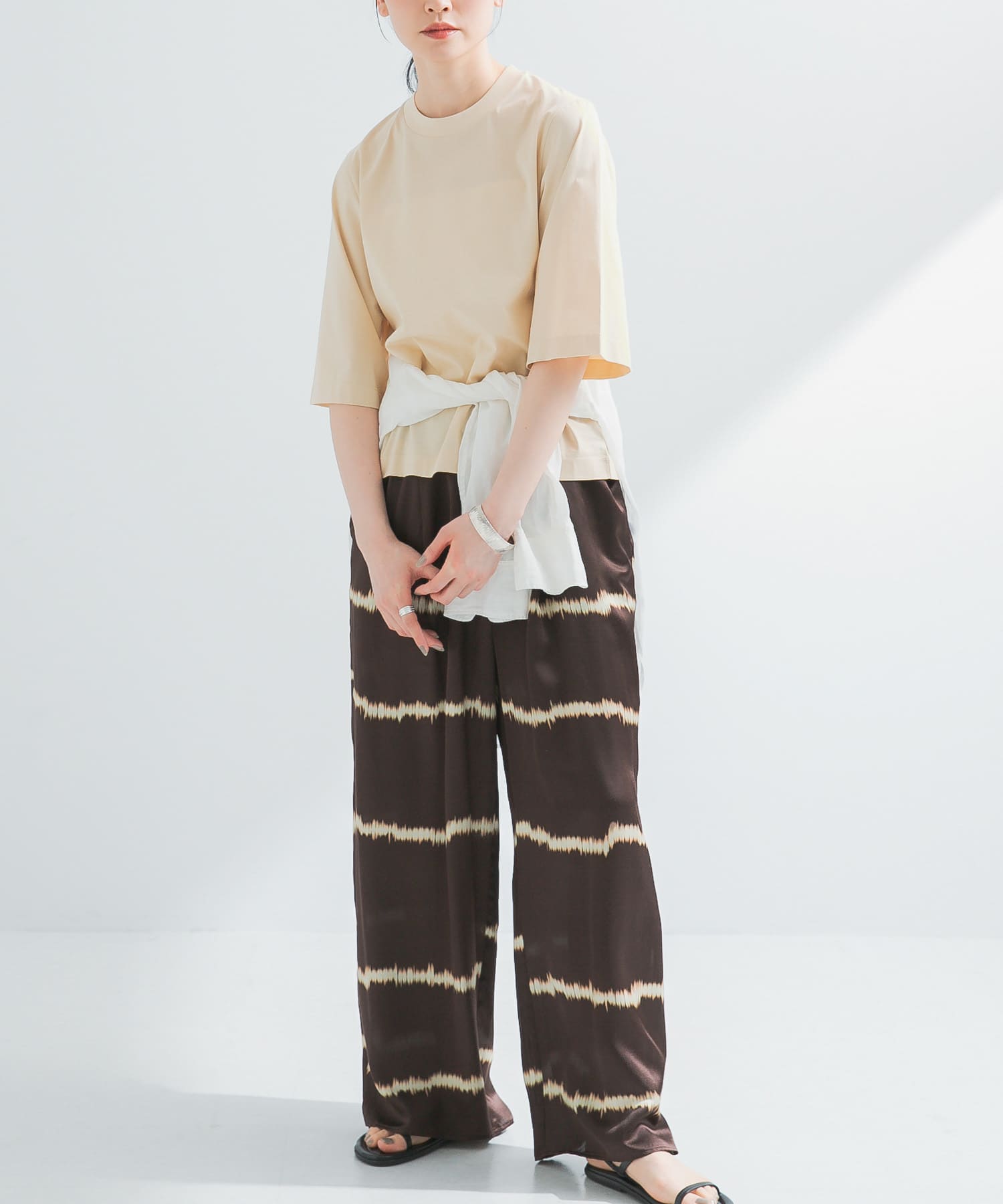 スーピマコットンハーフスリーブカットソー