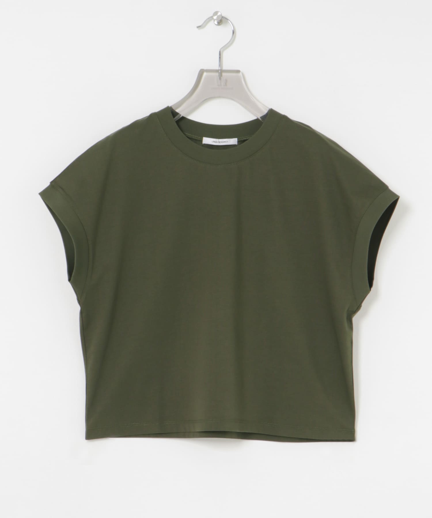 スーピマコットンフレンチスリーブカットソー KHAKI FREE