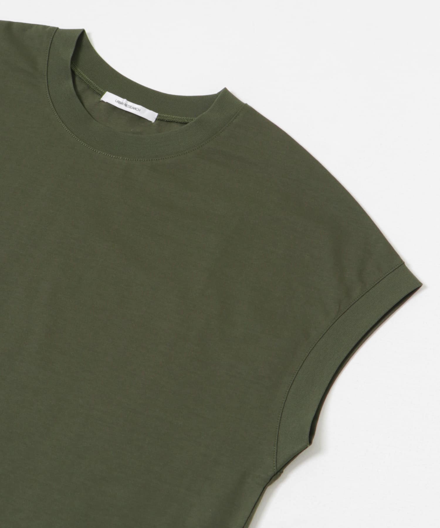 スーピマコットンフレンチスリーブカットソー KHAKI FREE