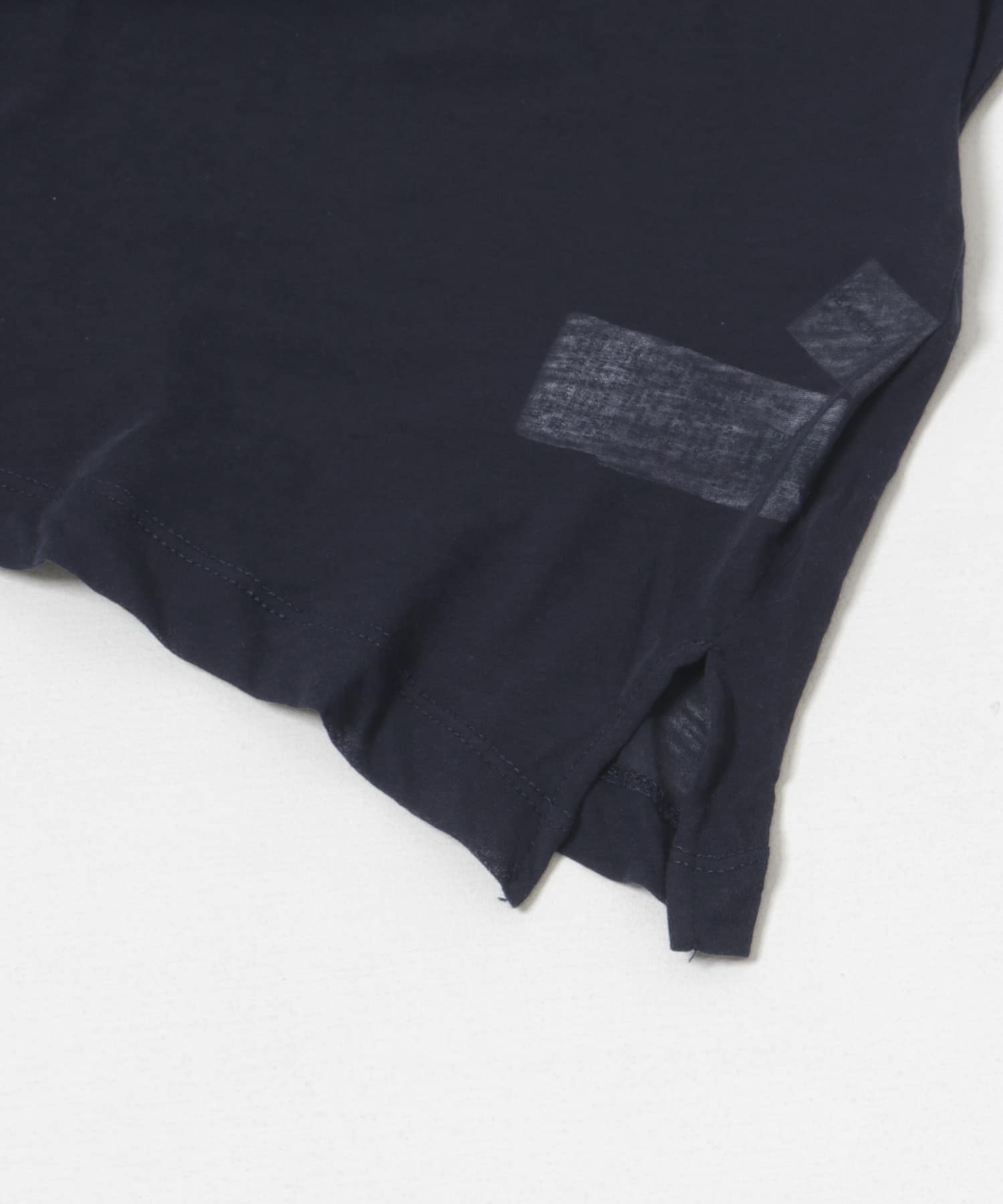 new basic　ドライツイストシアーTシャツ NAVY FREE