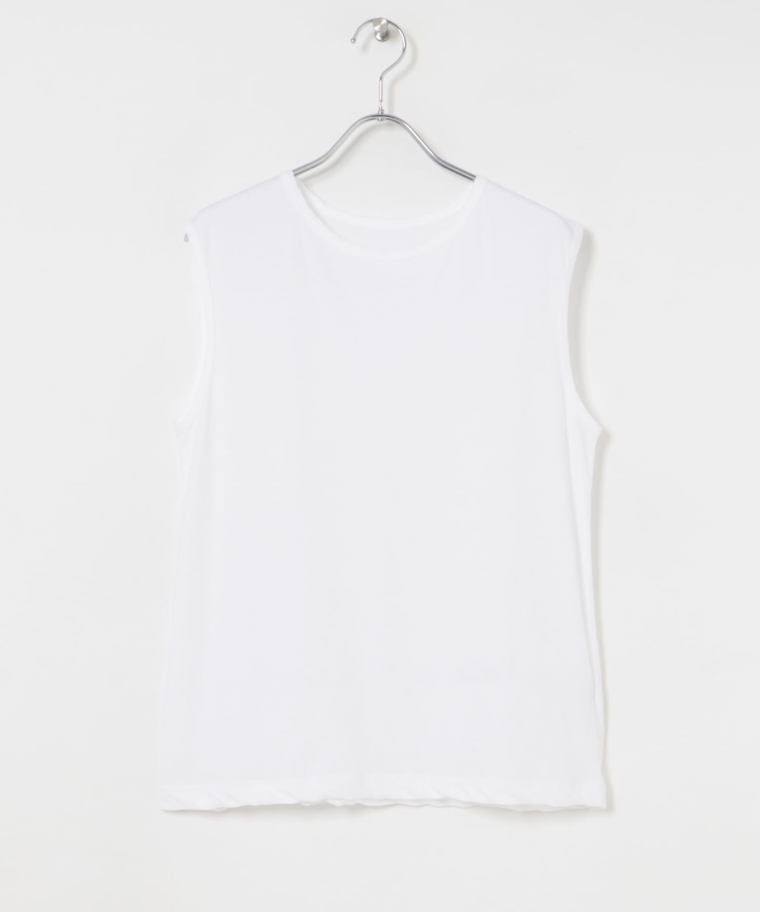 new basic　ドライツイストノースリーブカットソー