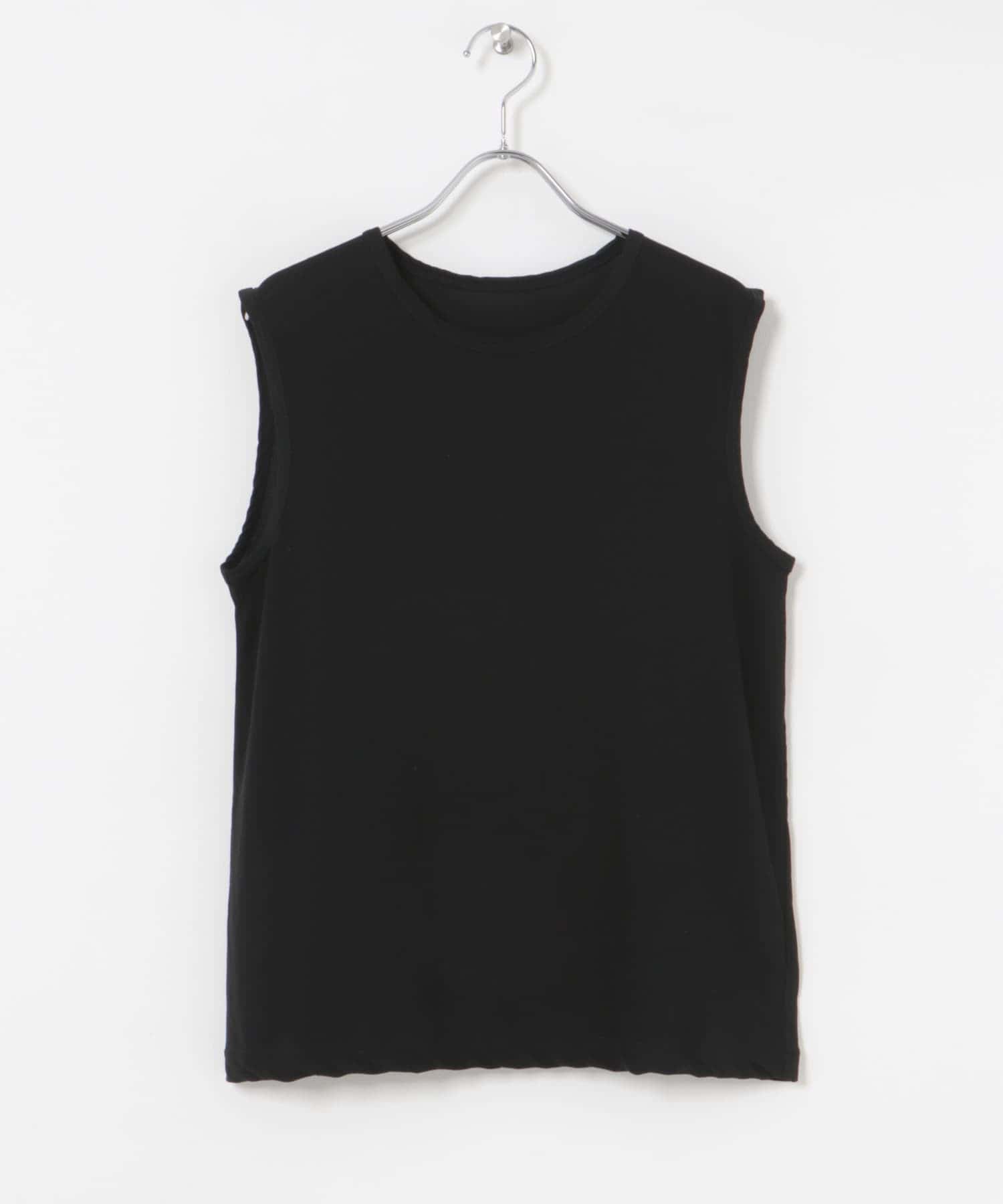 new basic　ドライツイストノースリーブカットソー