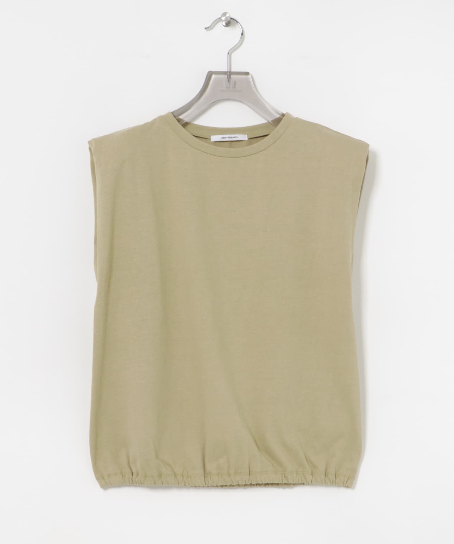 ショルダーパッドカットソー BEIGE FREE