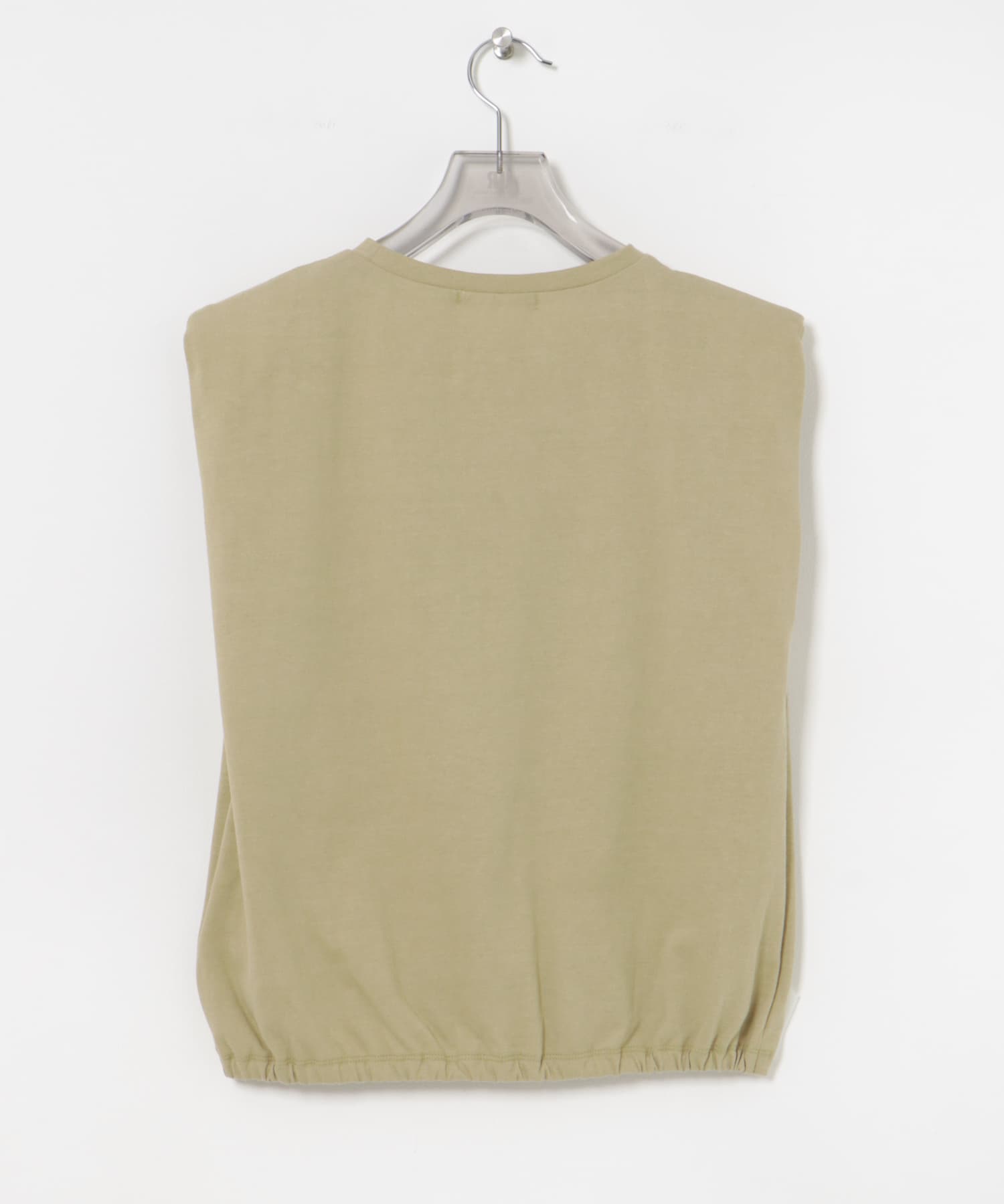 ショルダーパッドカットソー BEIGE FREE