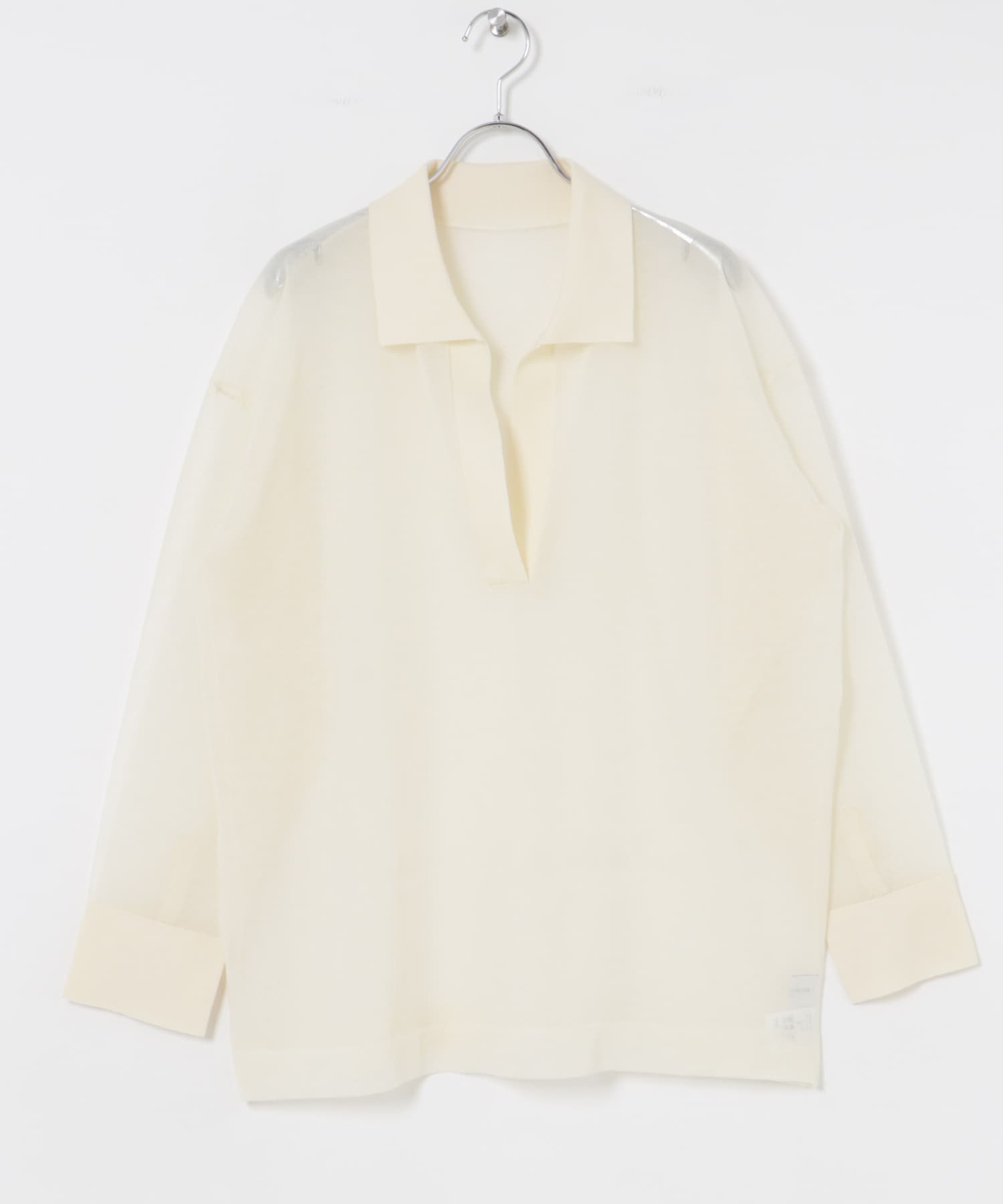 ラミー混スキッパーシアーニット ECRU FREE