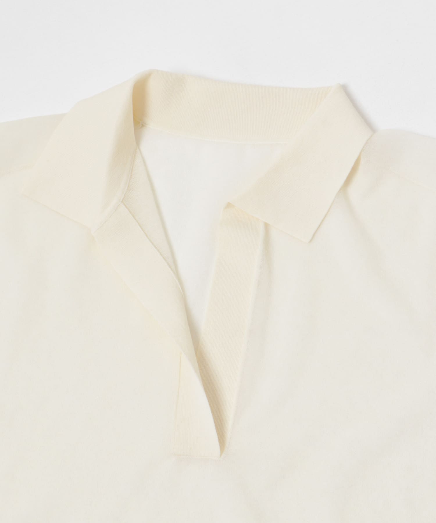 ラミー混スキッパーシアーニット ECRU FREE