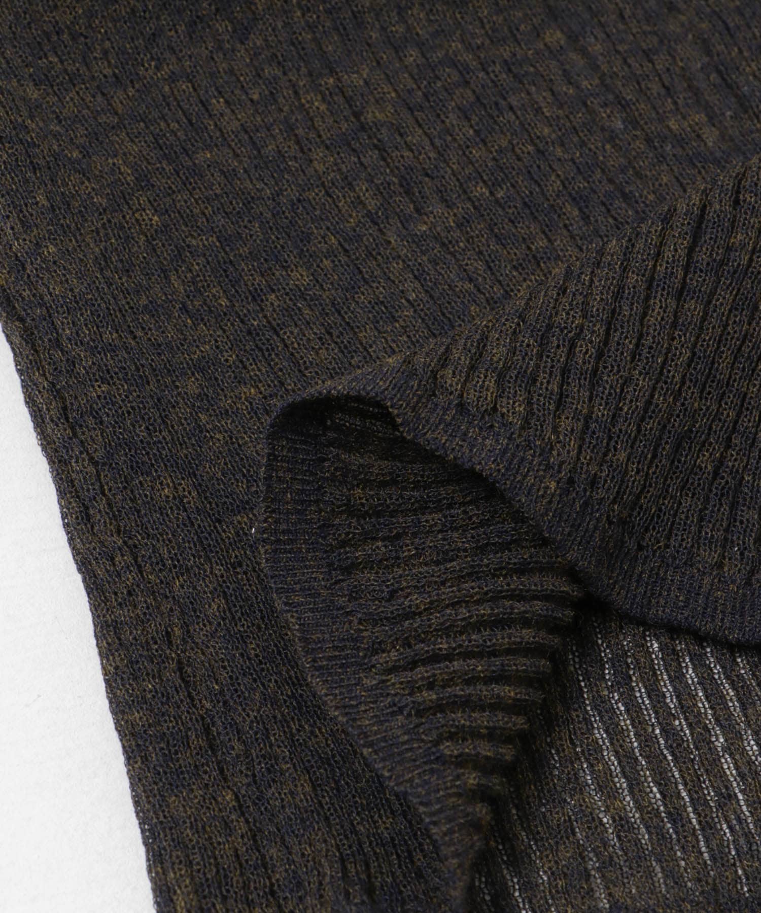 ラミー混リブシアーキャミソール BROWN MIX FREE