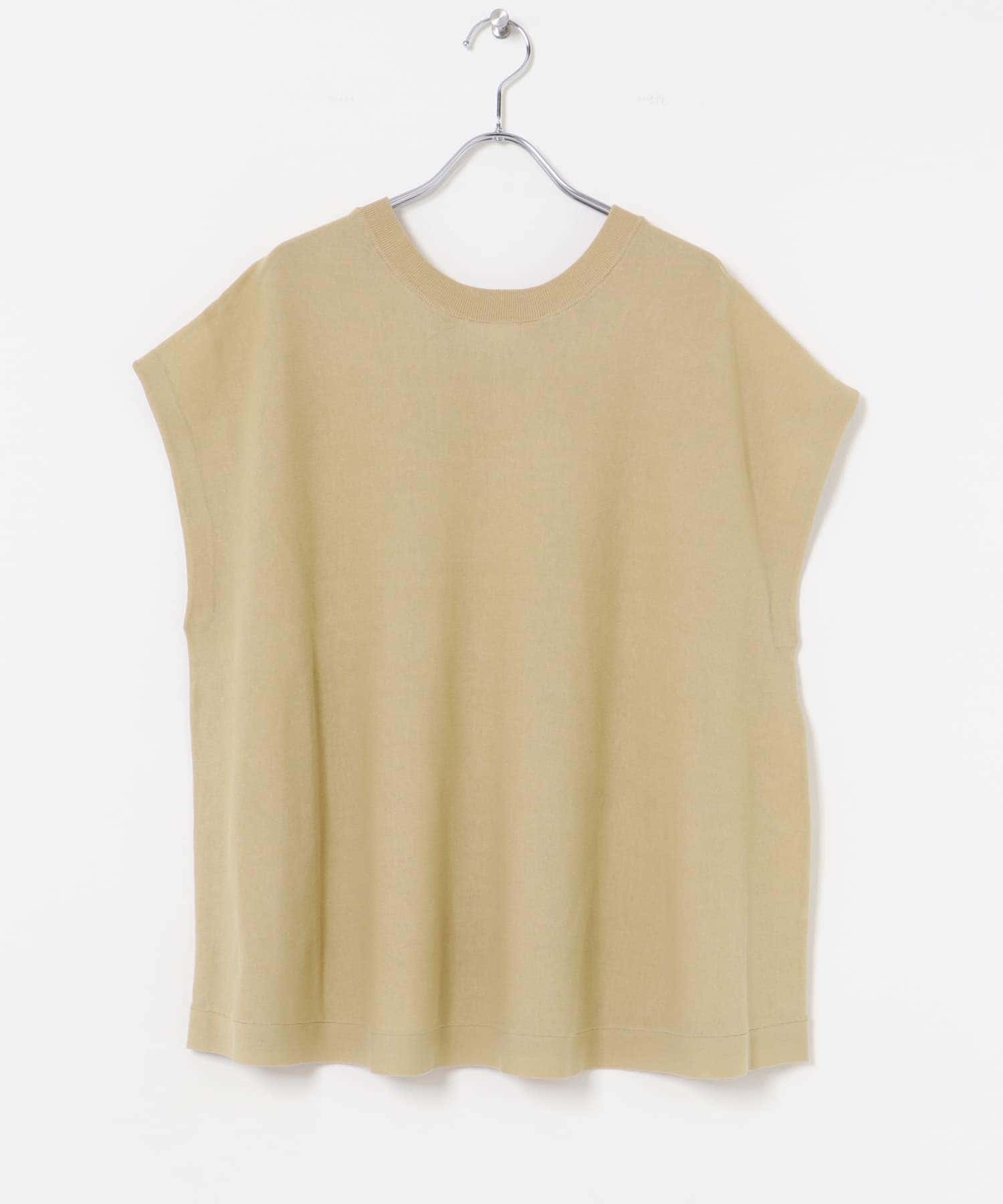 『UVカット』2WAYフレンチスリーブニット BEIGE FREE
