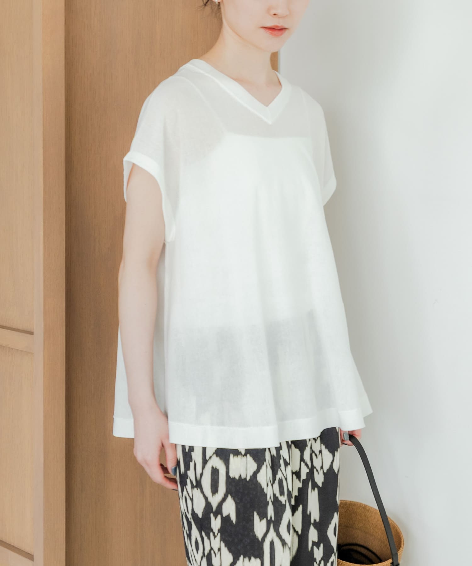 『UVカット』2WAYフレンチスリーブニット