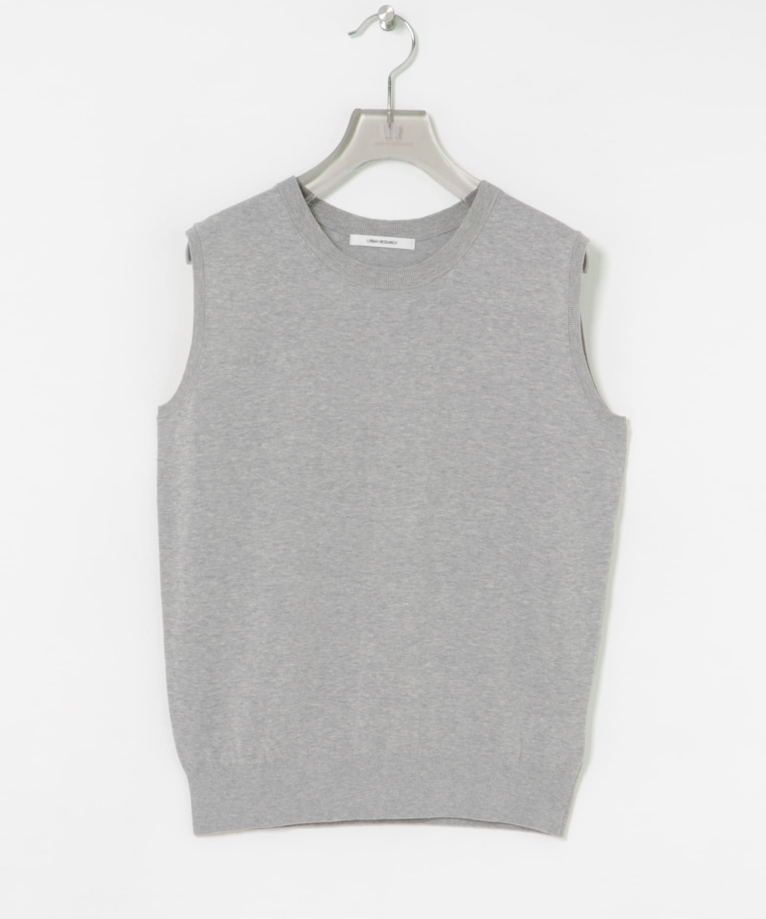 UVカット加工ノースリーブニット GRAY FREE