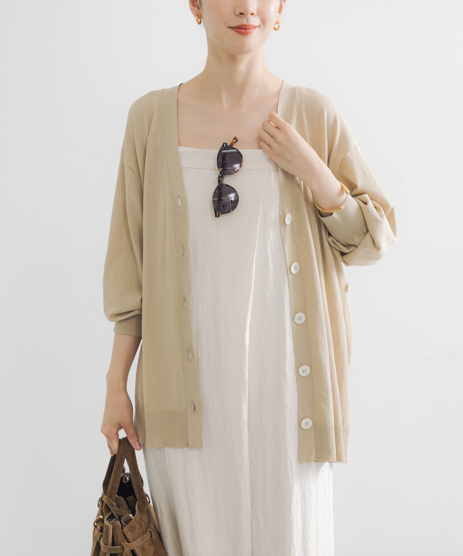 UVカット加工カーディガン